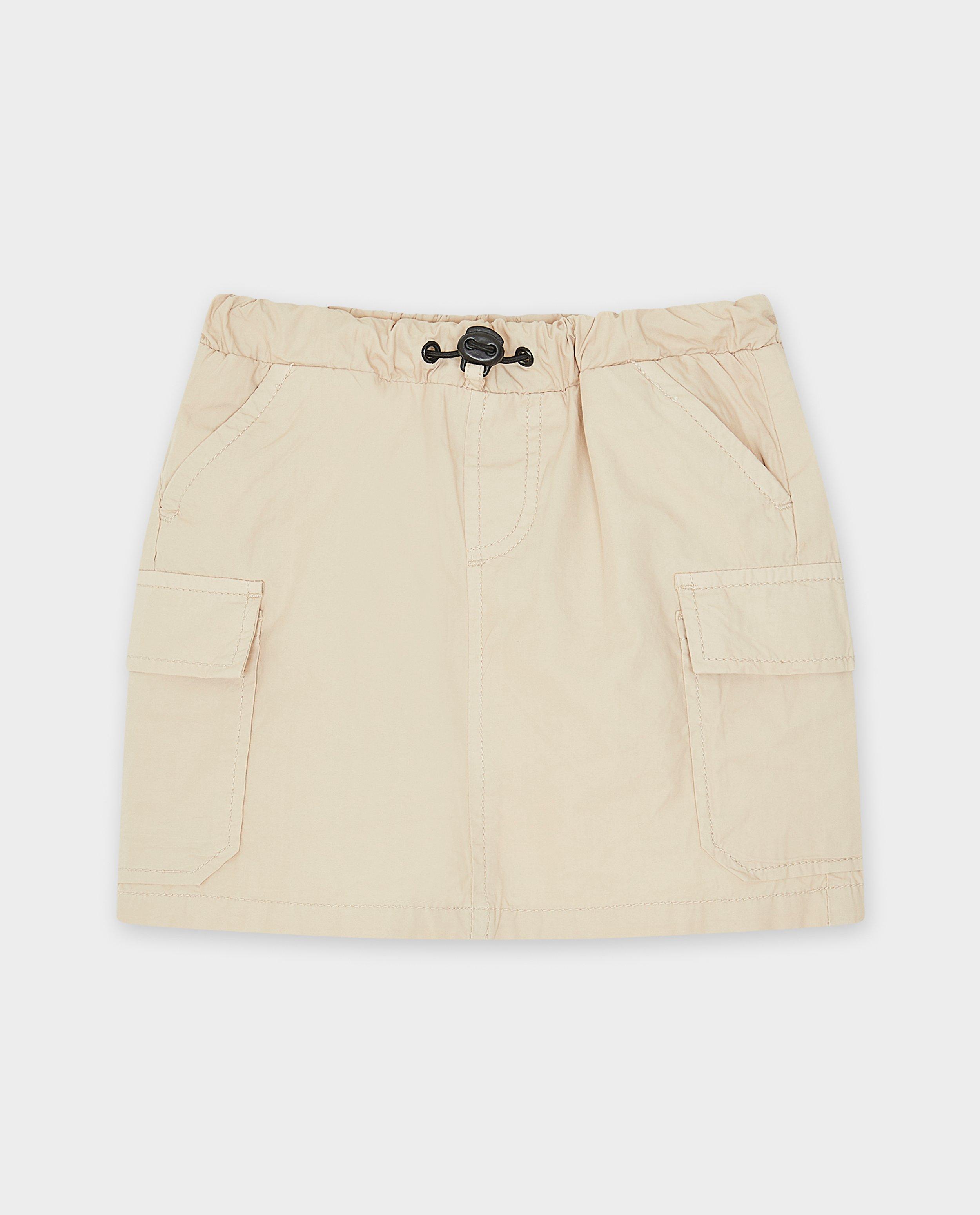 Rokken - Beige rok, cargo fit
