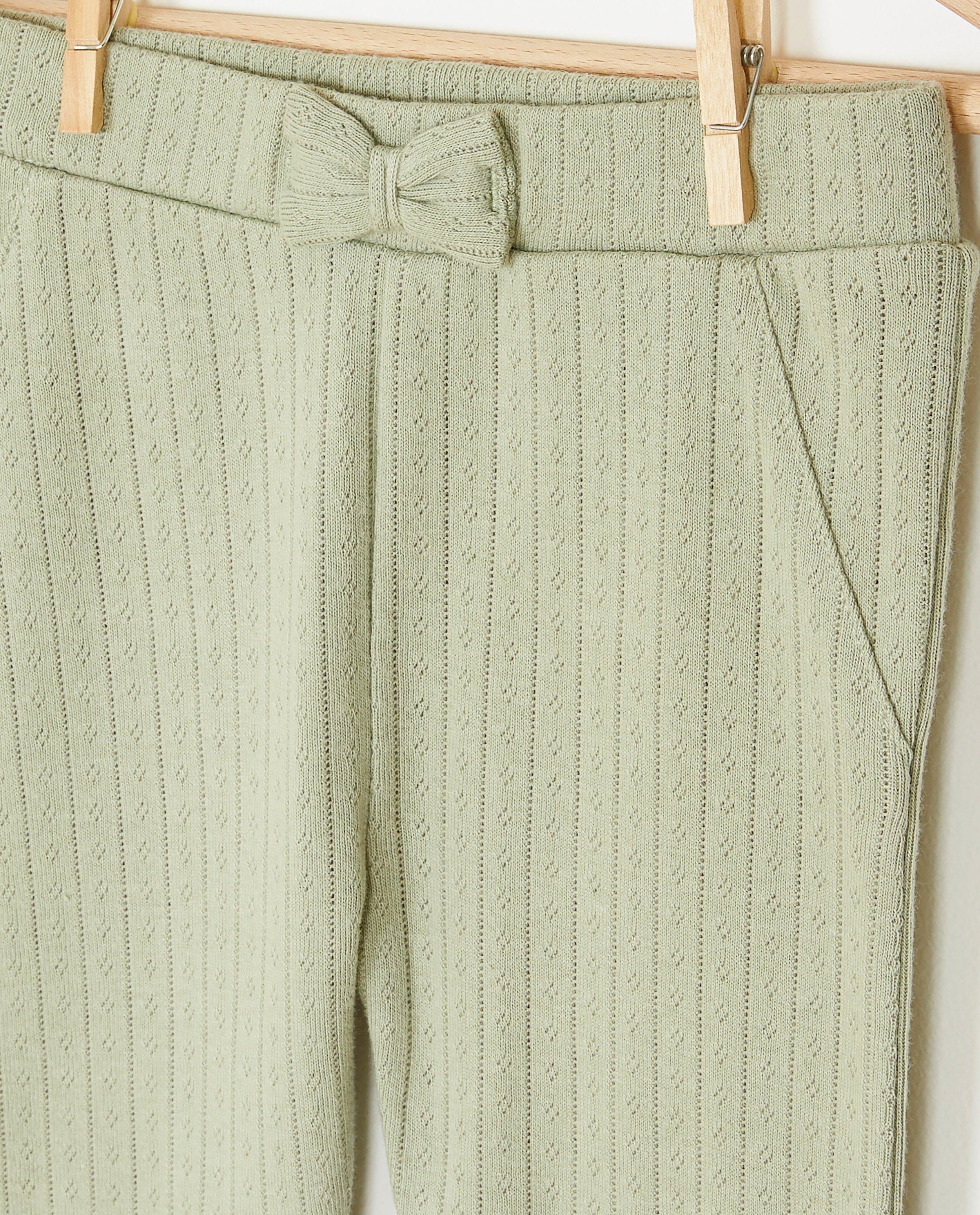 Leggings - Offwhite legging met ajour