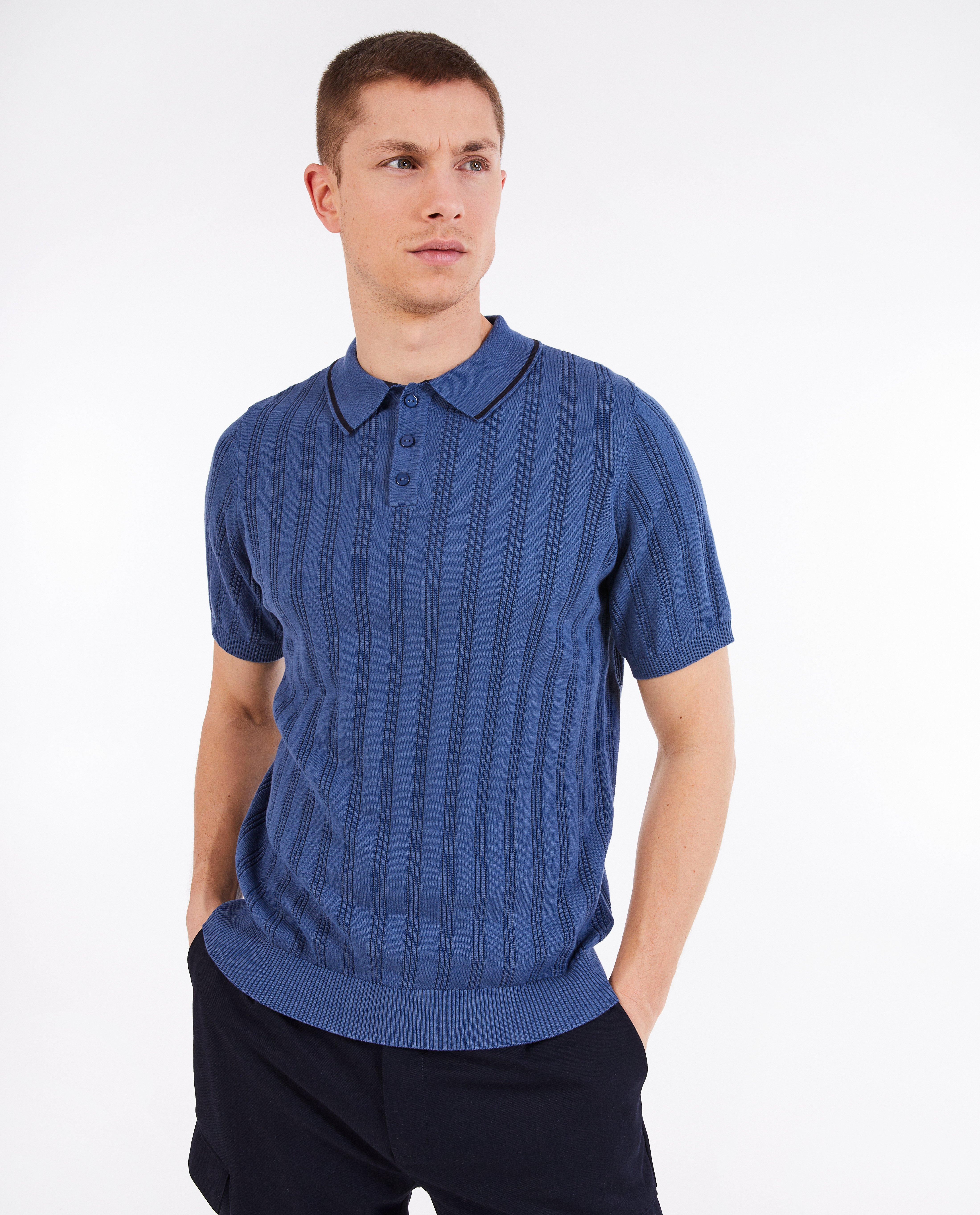 Polo's - Donkerblauwe polo, heren