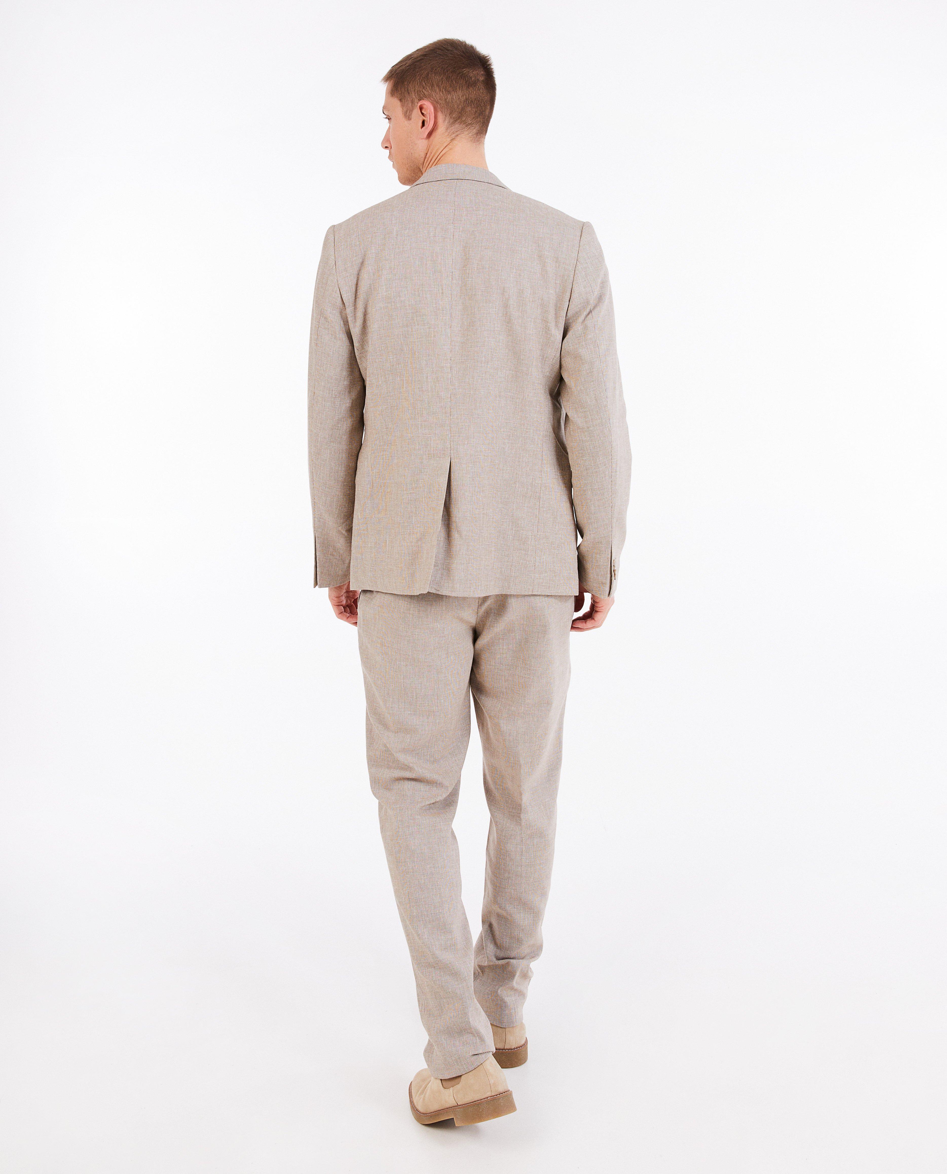 Blazers - Beige kostuumvest, slim fit