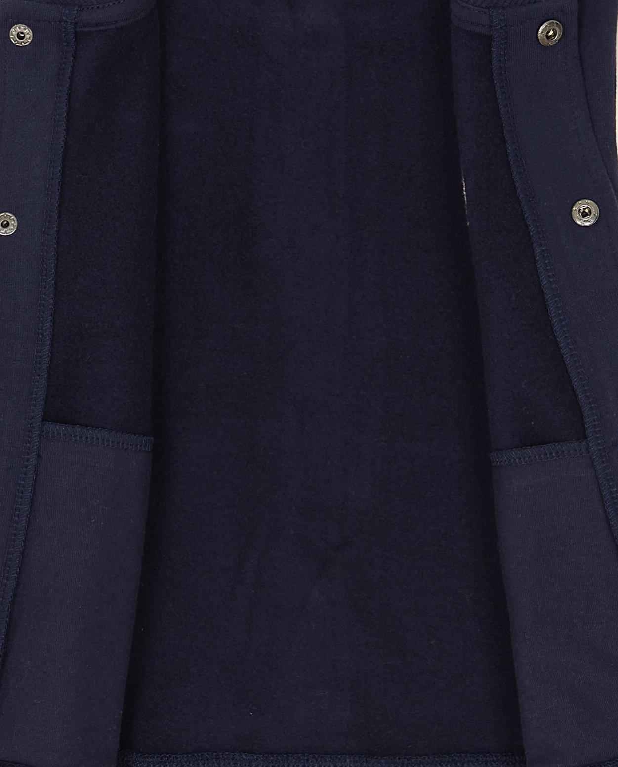 Cardigan - Donkergroen baseball vest