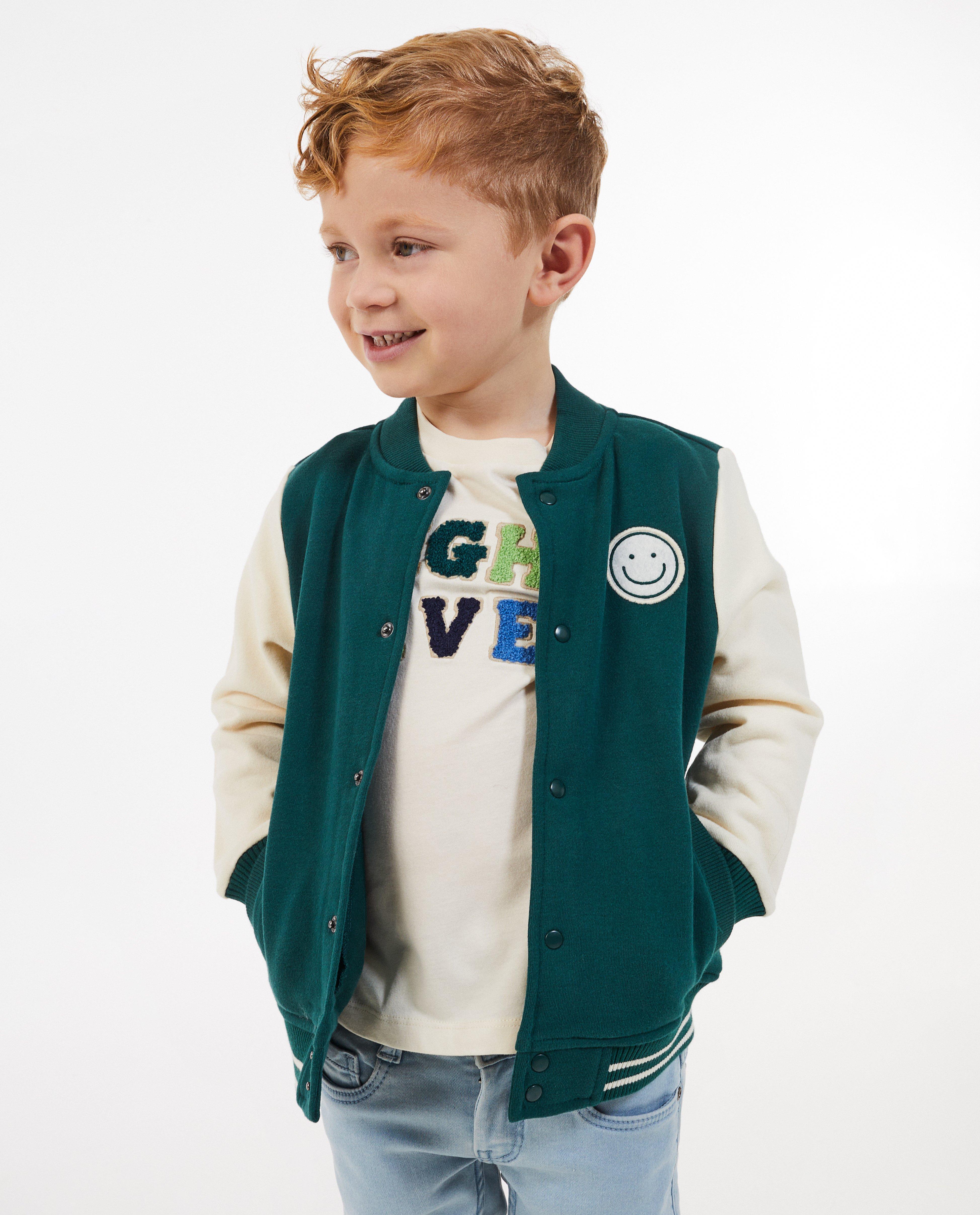Donkergroen baseball vest - null - Kidz Nation