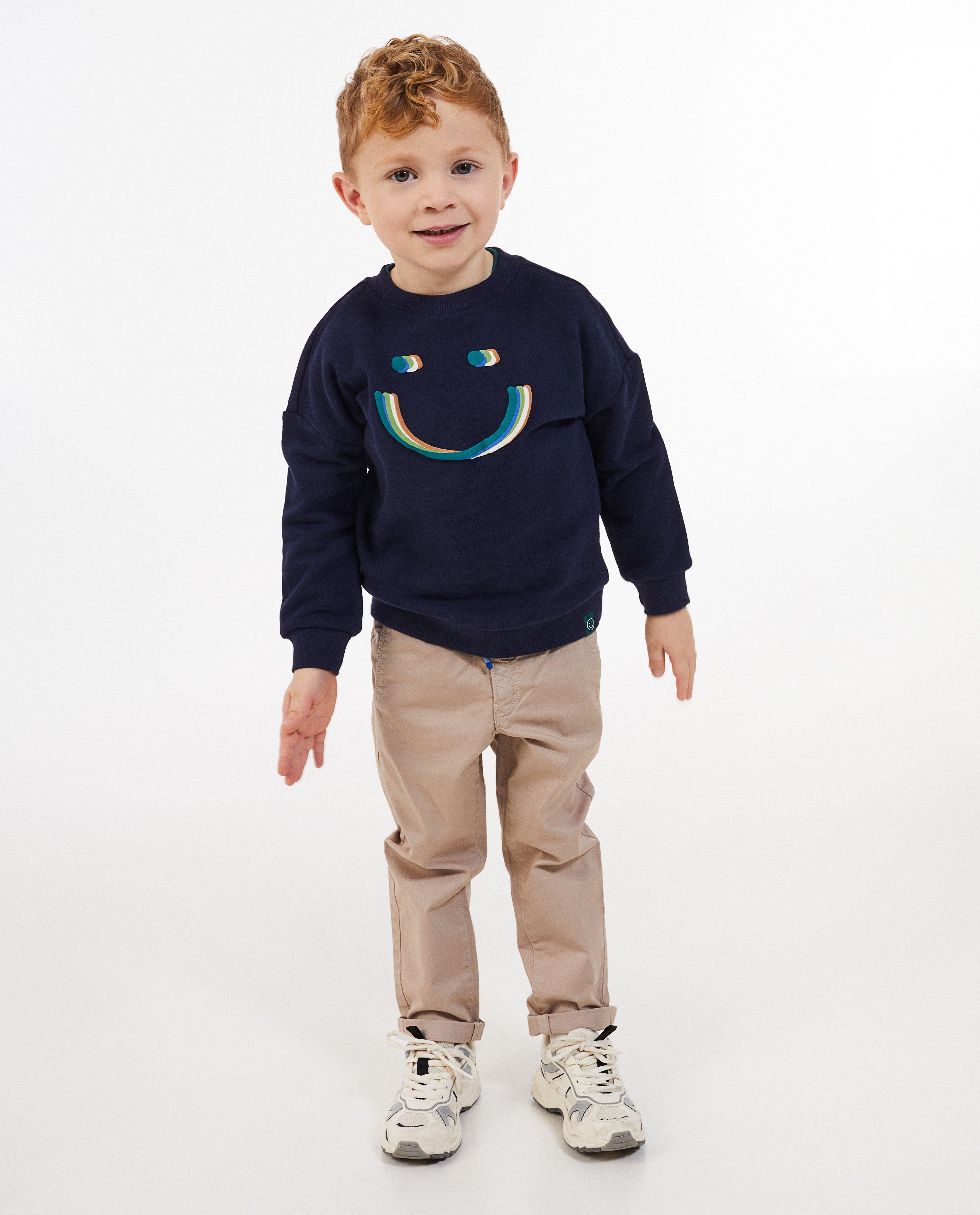 Sweater met reli&euml;fprint - Product Detail - donkerblauw - afbeelding nummer 2