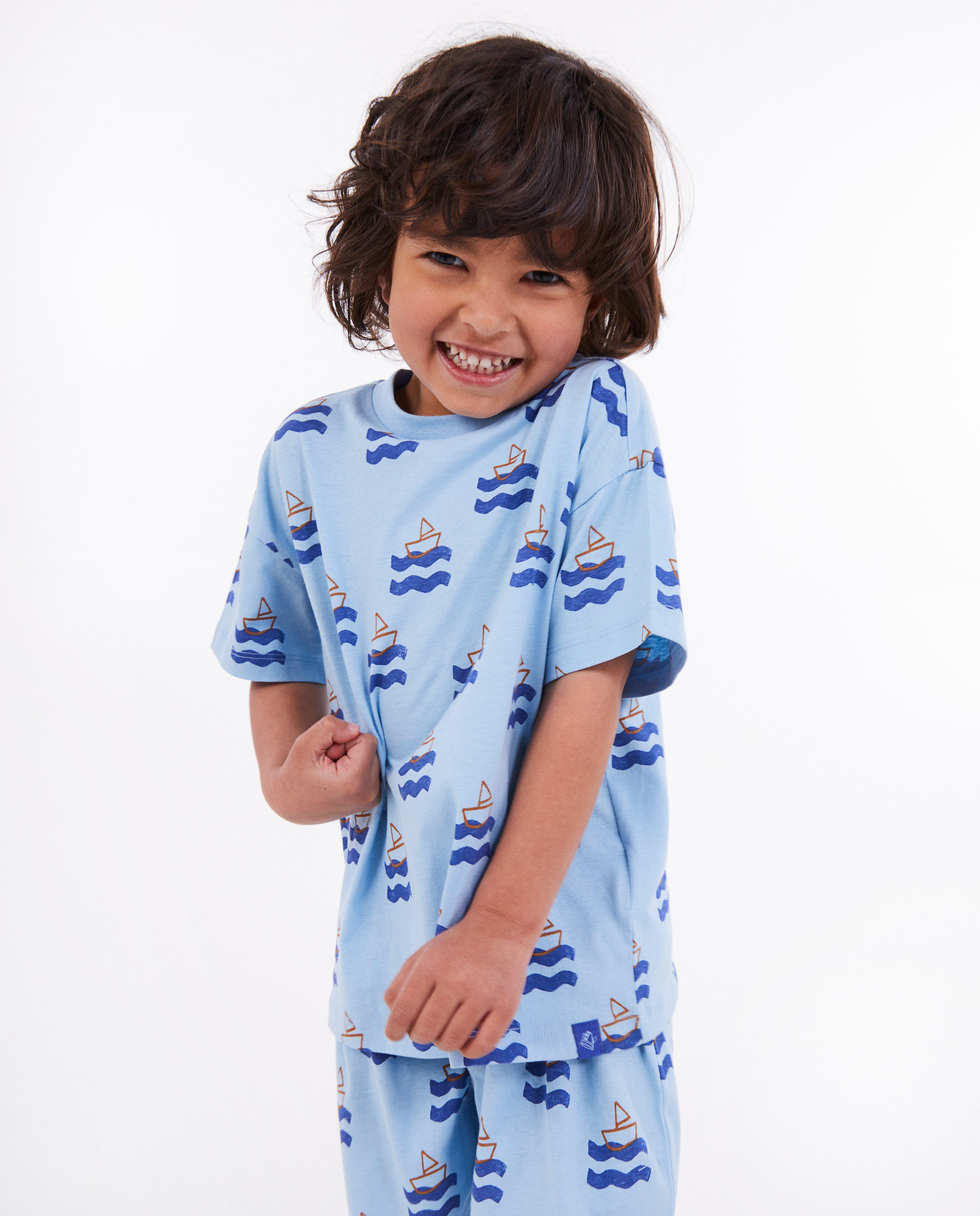 Nachtkleding - Pyjama met botenprint