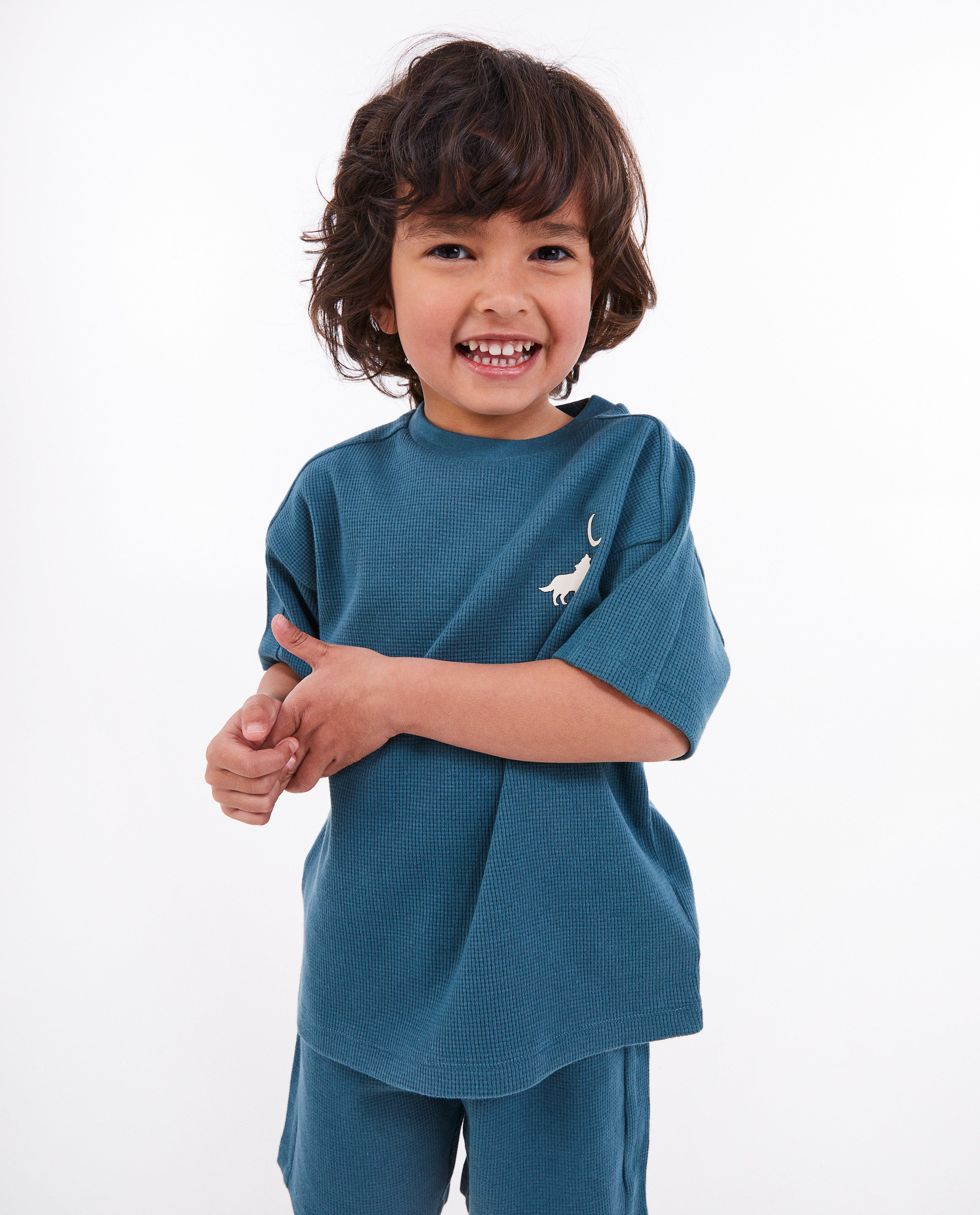Nachtkleding - Pyjama met wafelpatroon