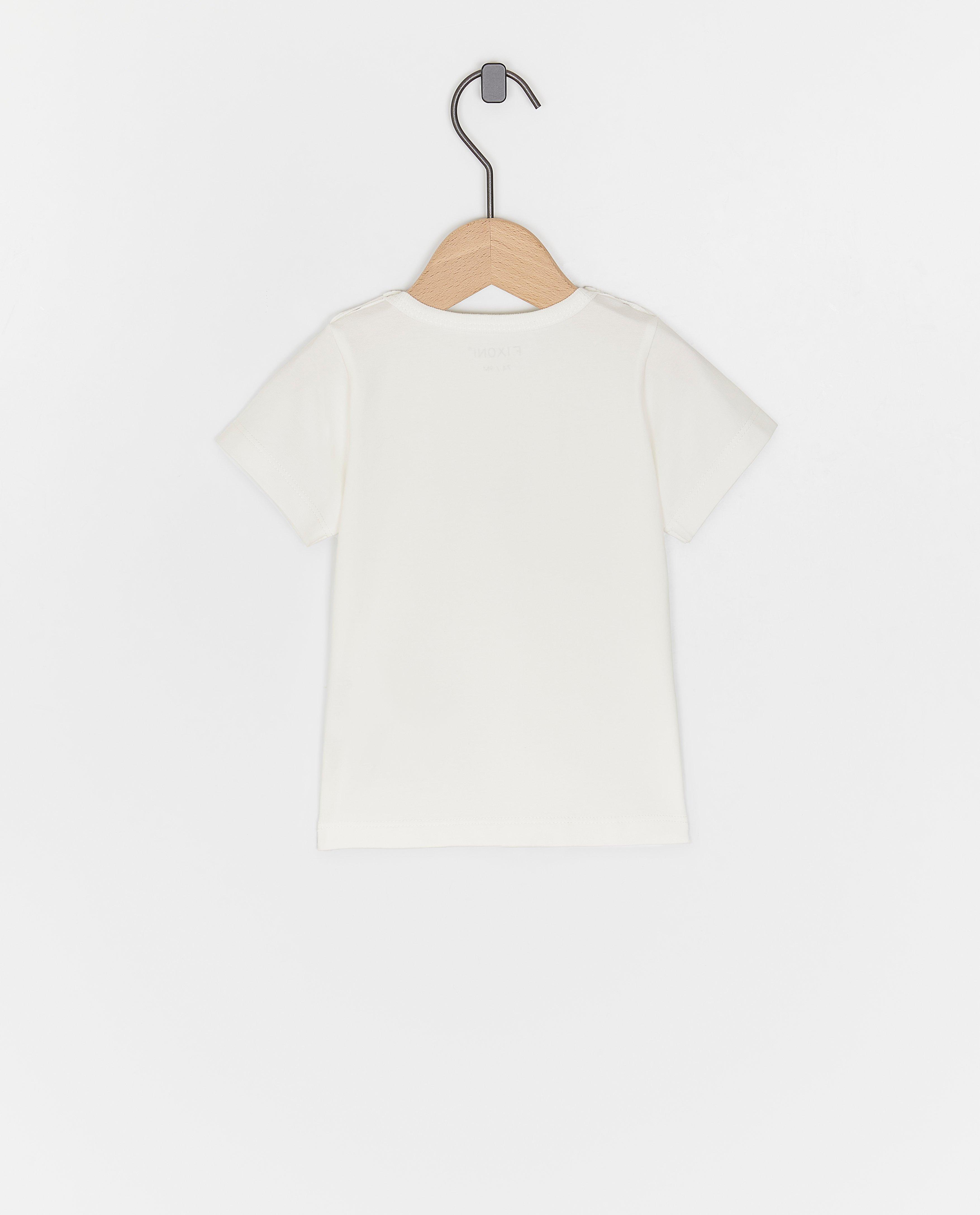 T-shirt fleuri - D&eacute;tails du produit - blanc - image num&eacute;ro 2