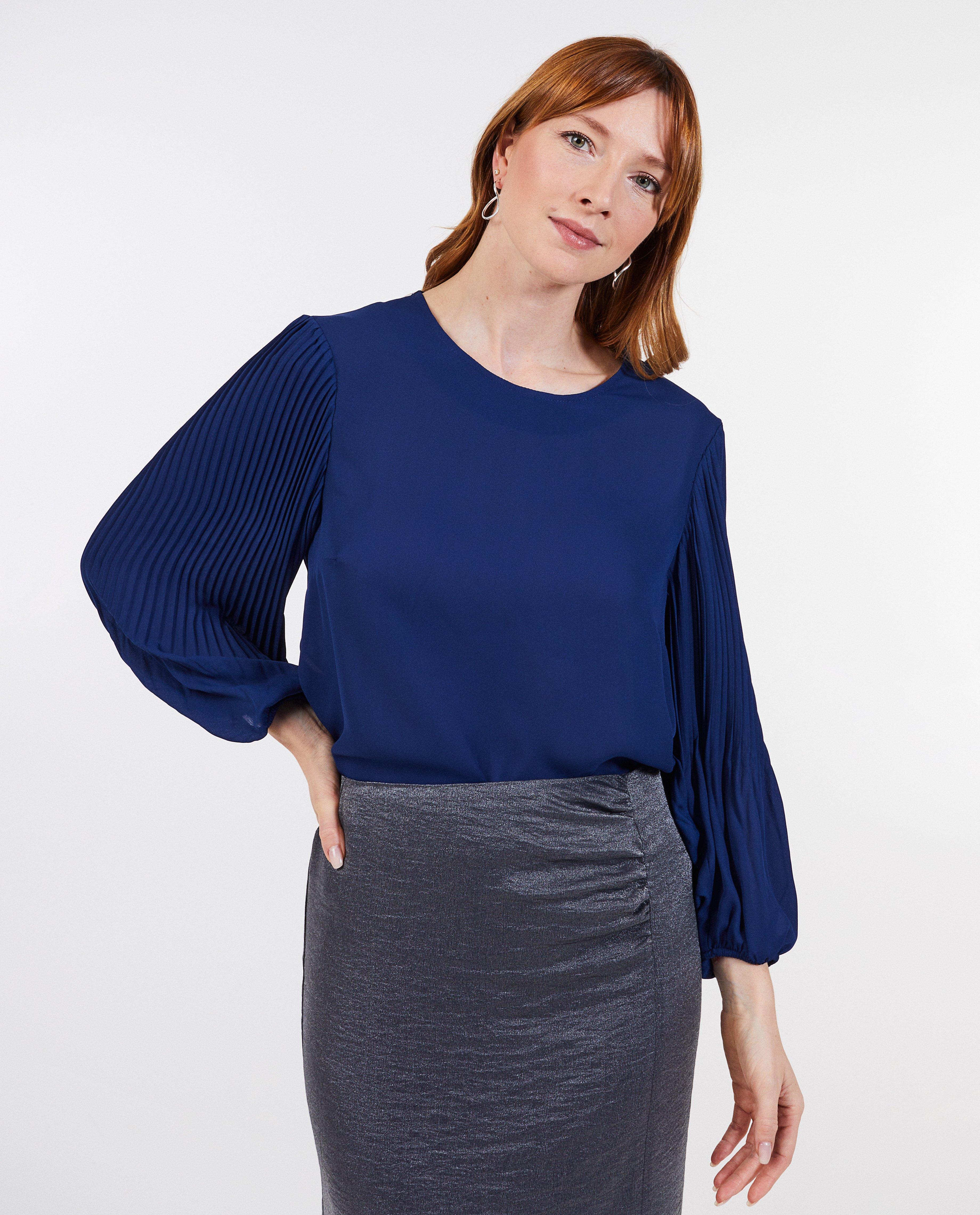 Blauwe blouse - null - Sora