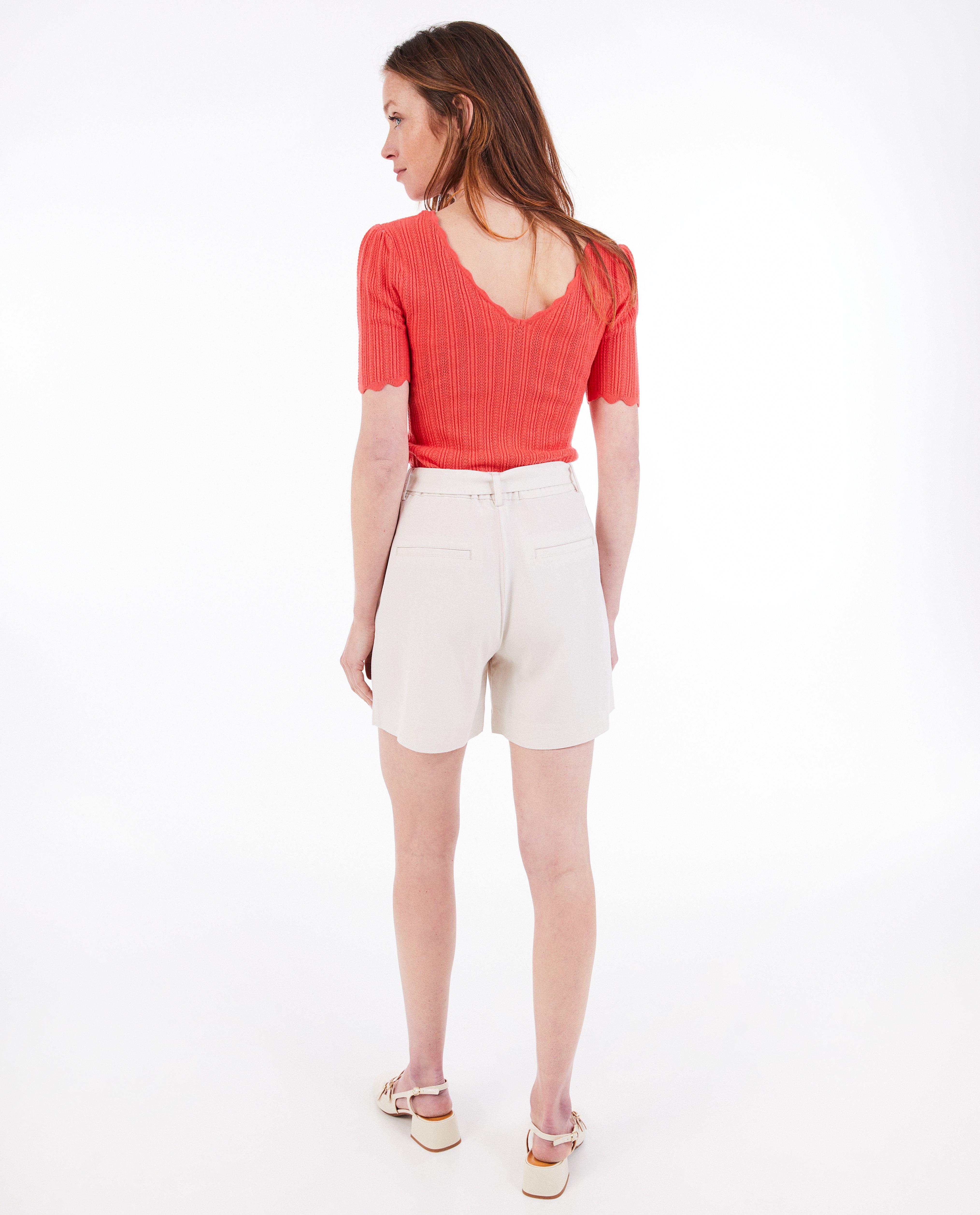 Shorts - Short beige en lin