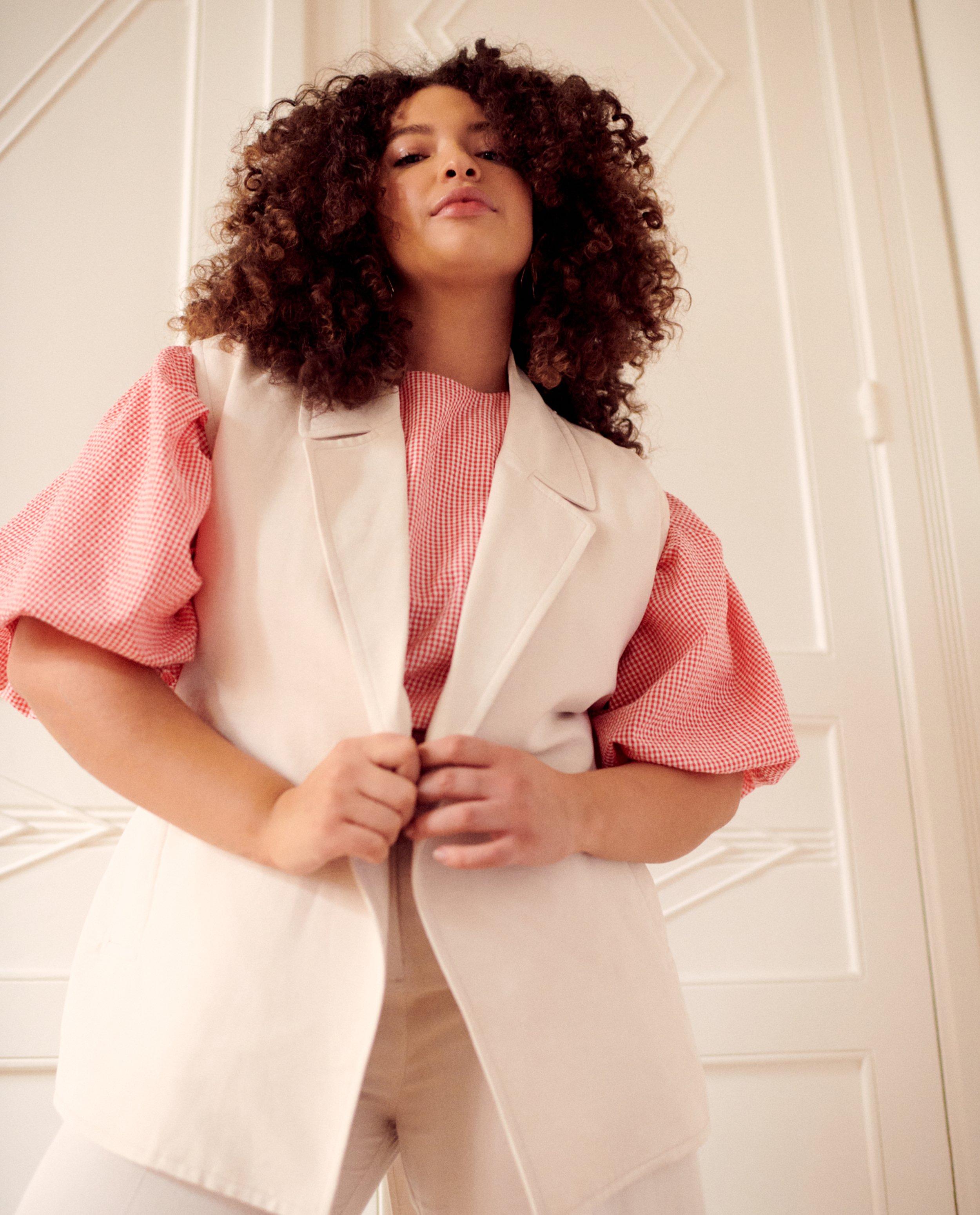 Mouwloze blazer met linnen - null - Thelma & Louise