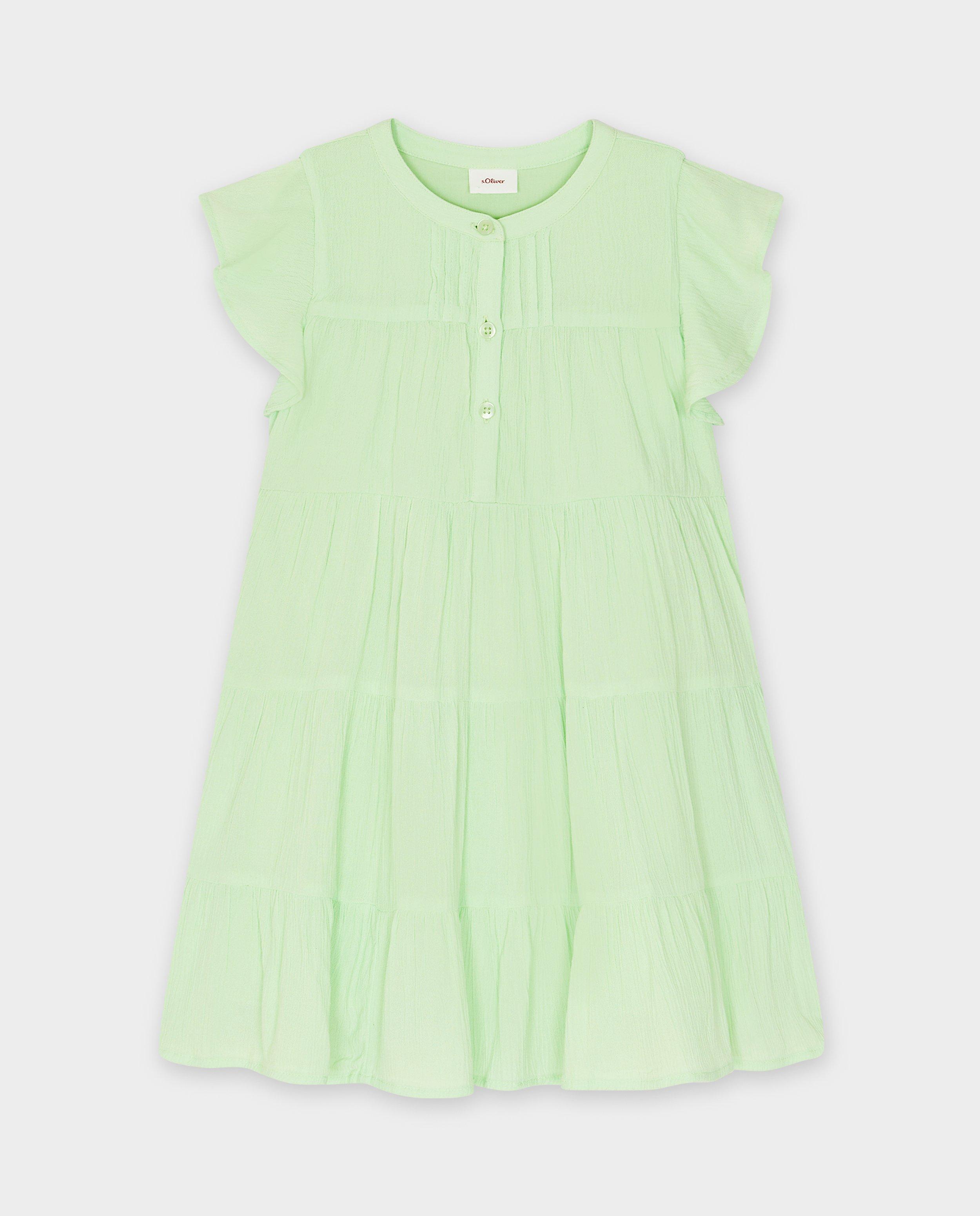 Groene jurk met structuur - Product Detail - lichtgroen - afbeelding nummer 1
