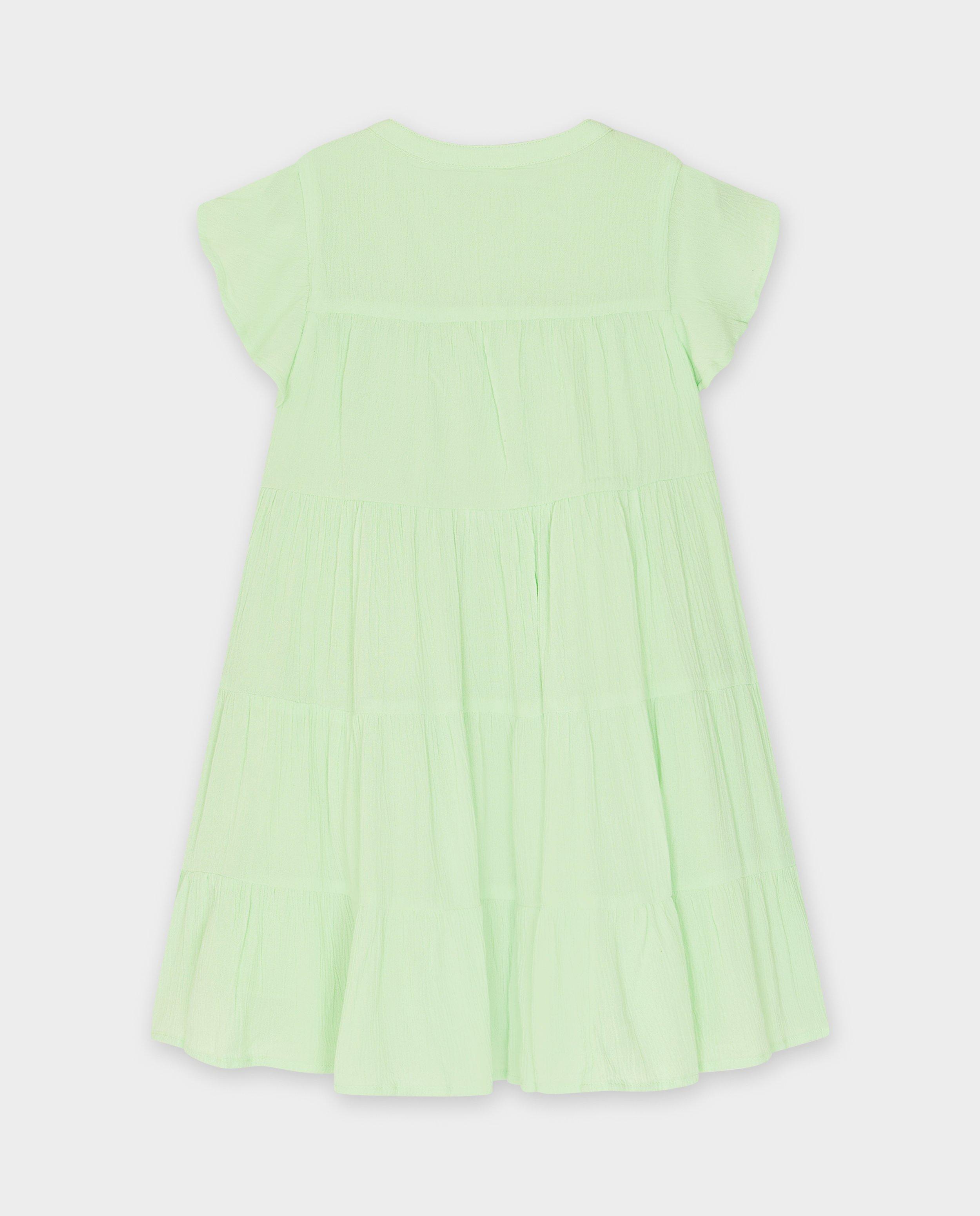 Groene jurk met structuur - Product Detail - lichtgroen - afbeelding nummer 2