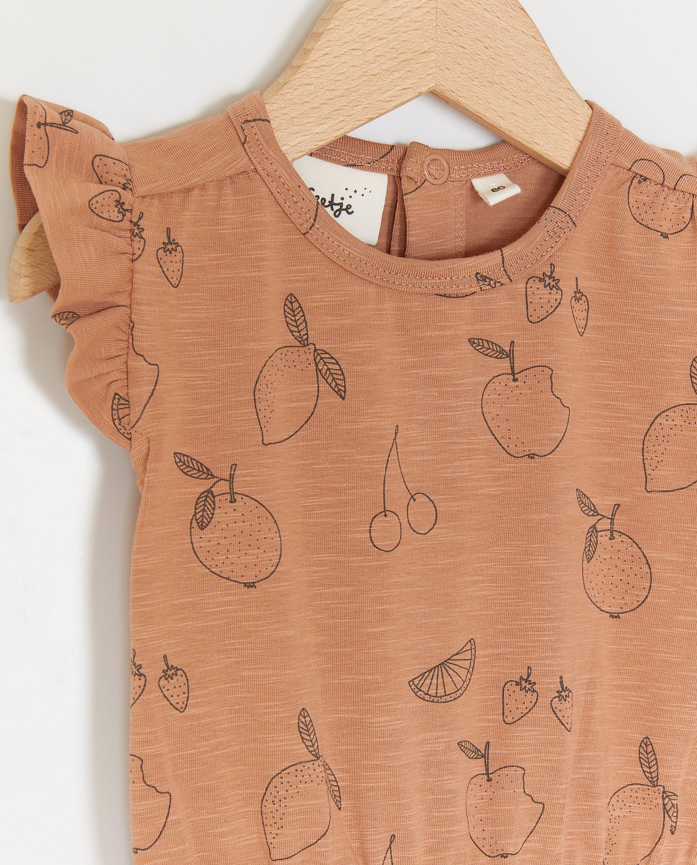 Jumpsuit - Kruippakje met fruitprint