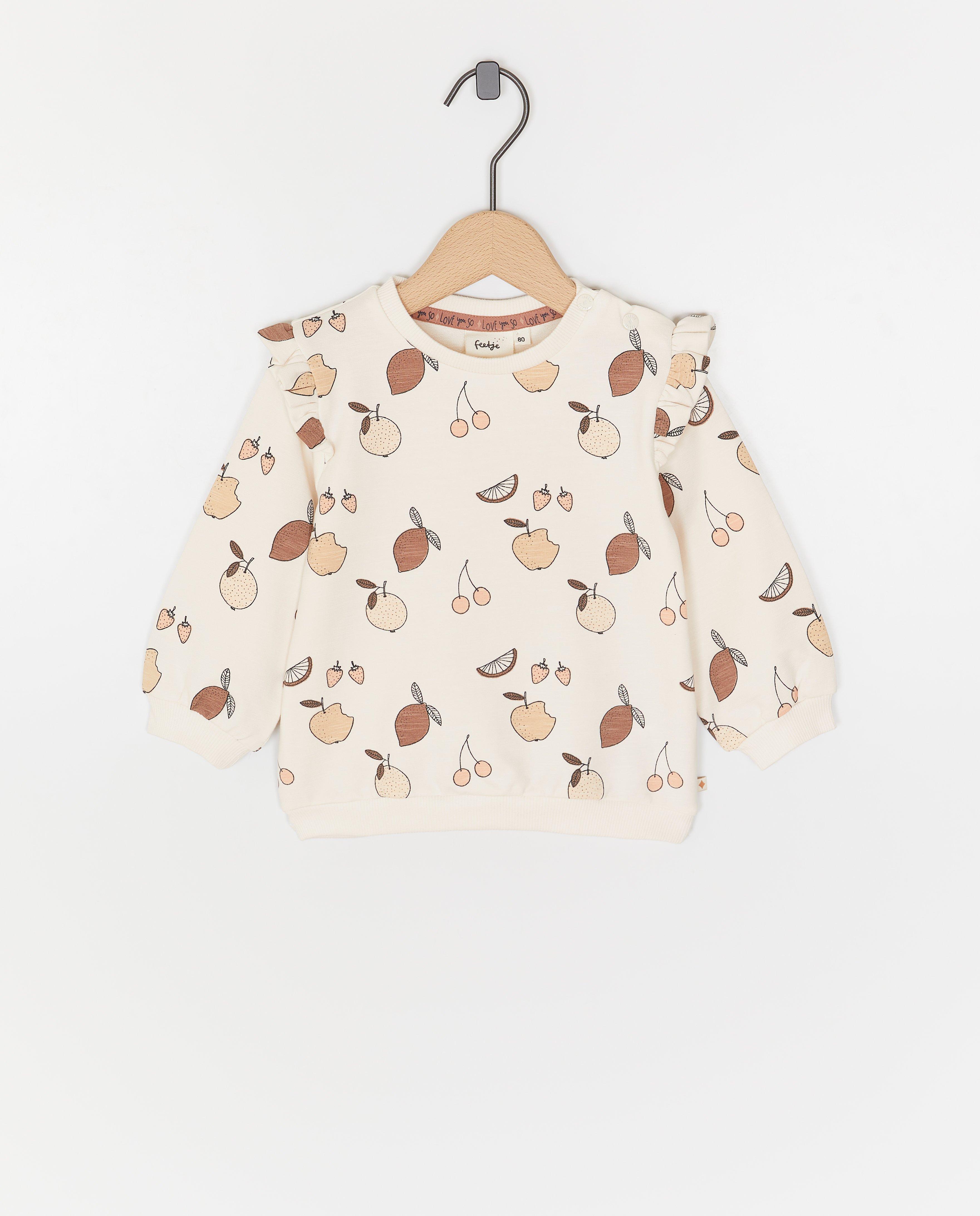 Sweater met fruitprint - null - Feetje