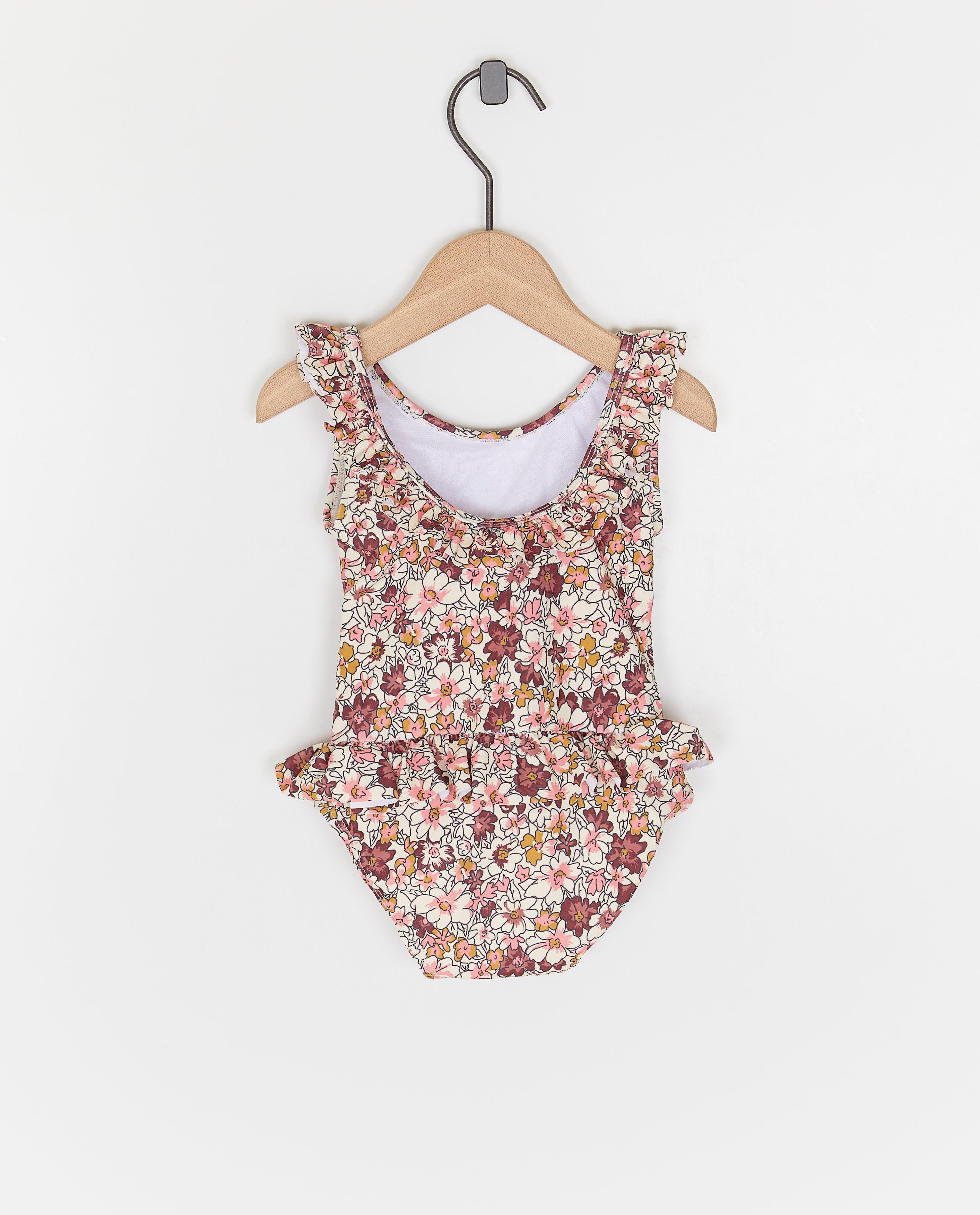 Zwemkleding - Badpak met bloemenprint