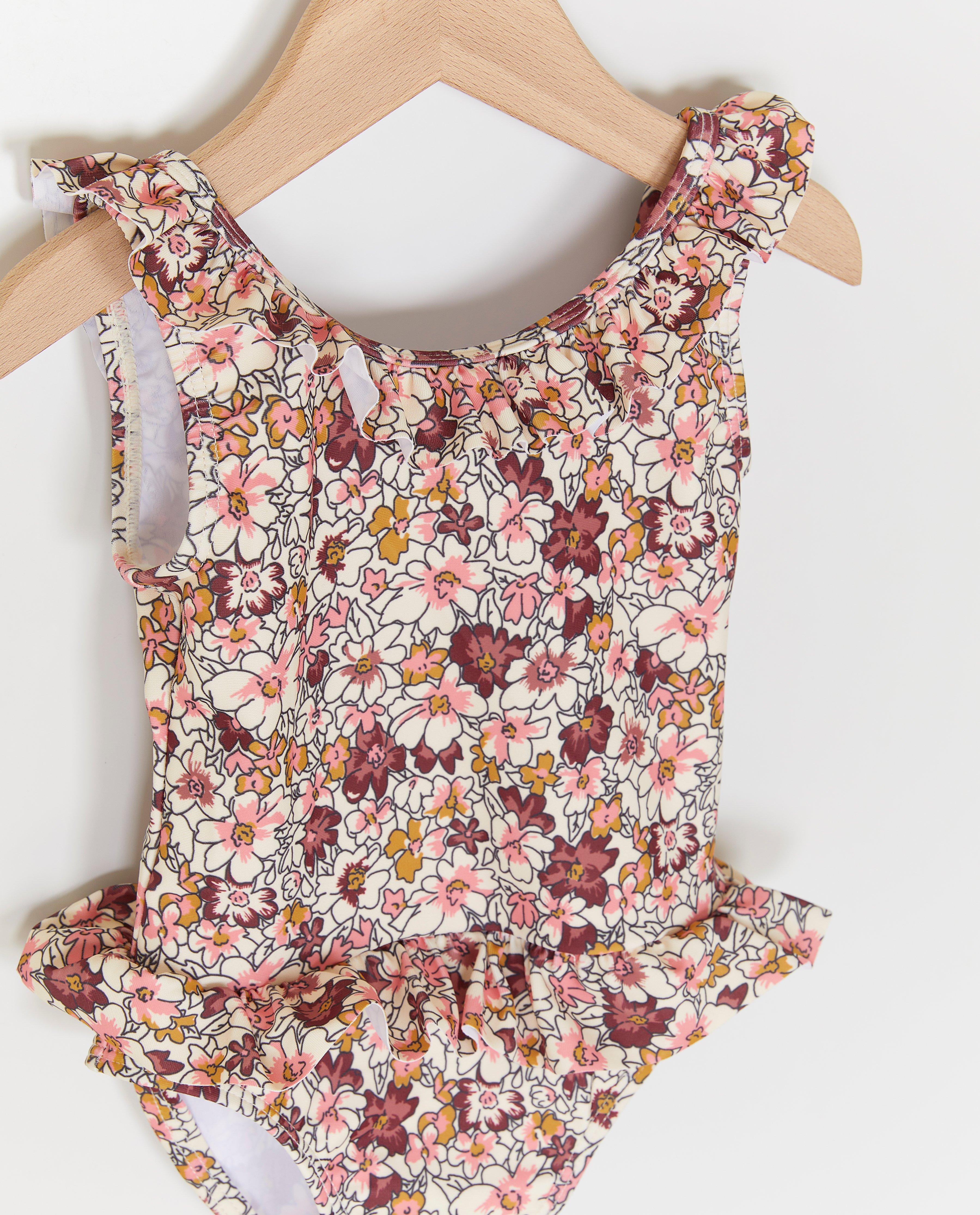 Zwemkleding - Badpak met bloemenprint