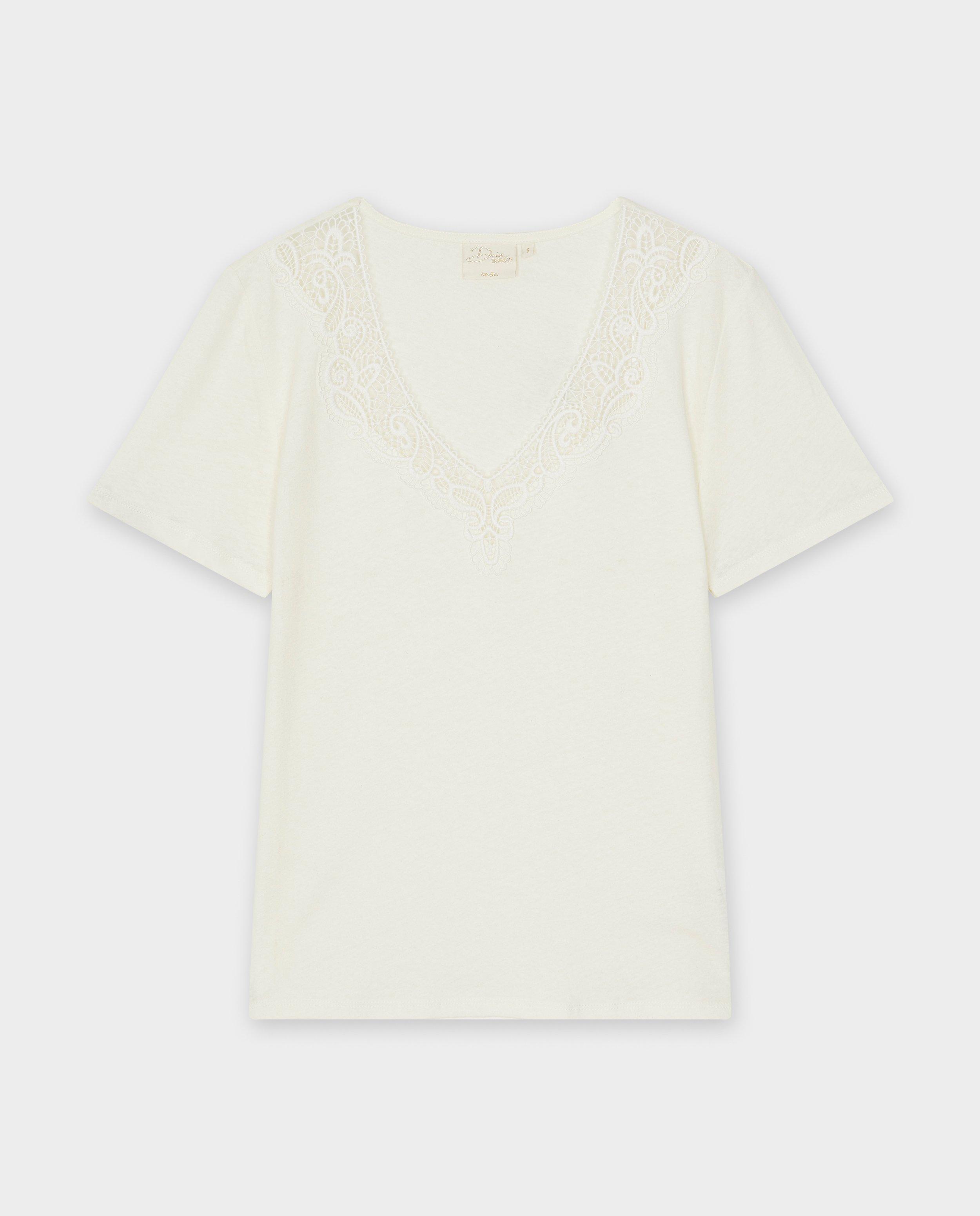 T-shirt met kant - null - Dina Tersago