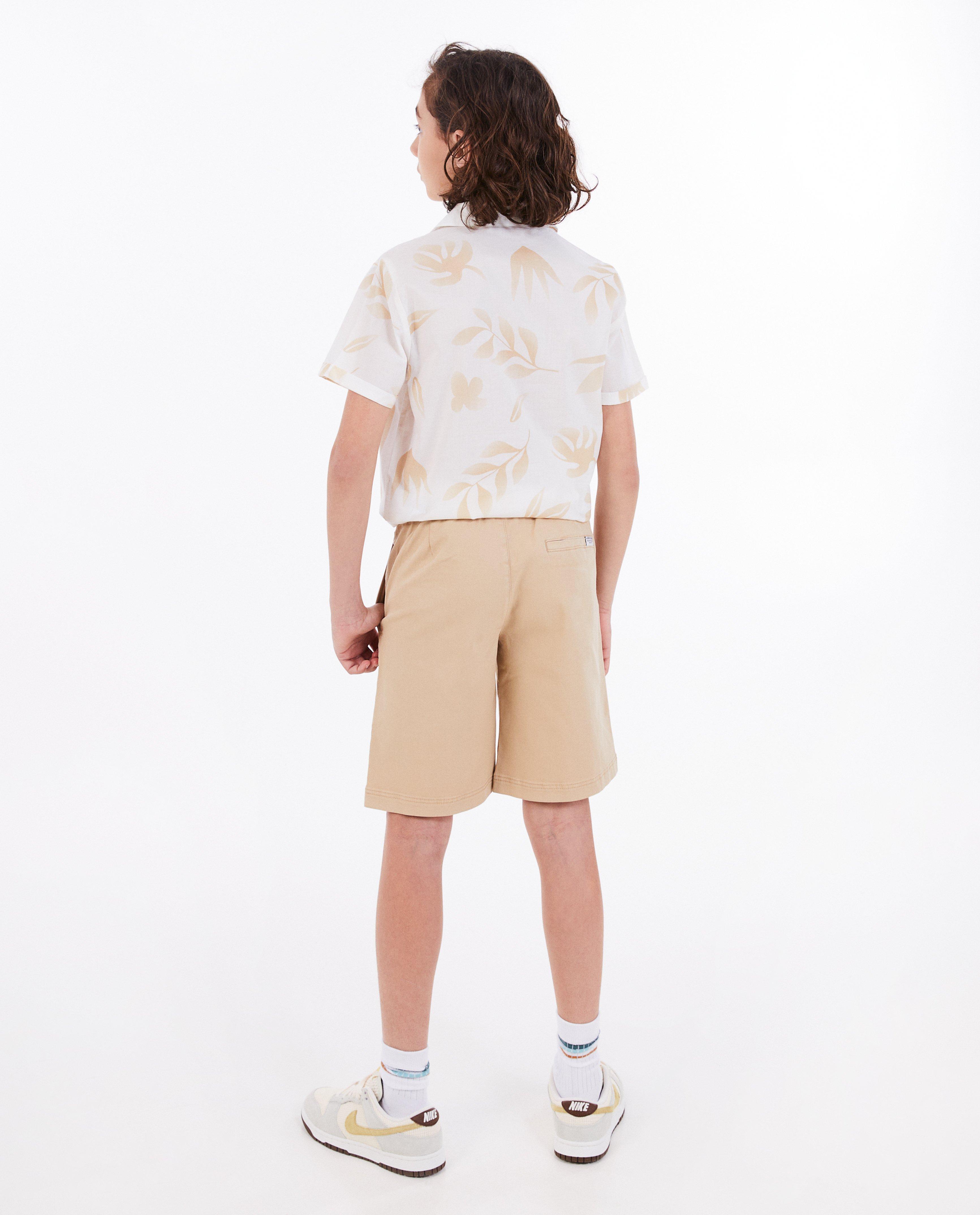 Shorten - Lichtbruine short, straight fit