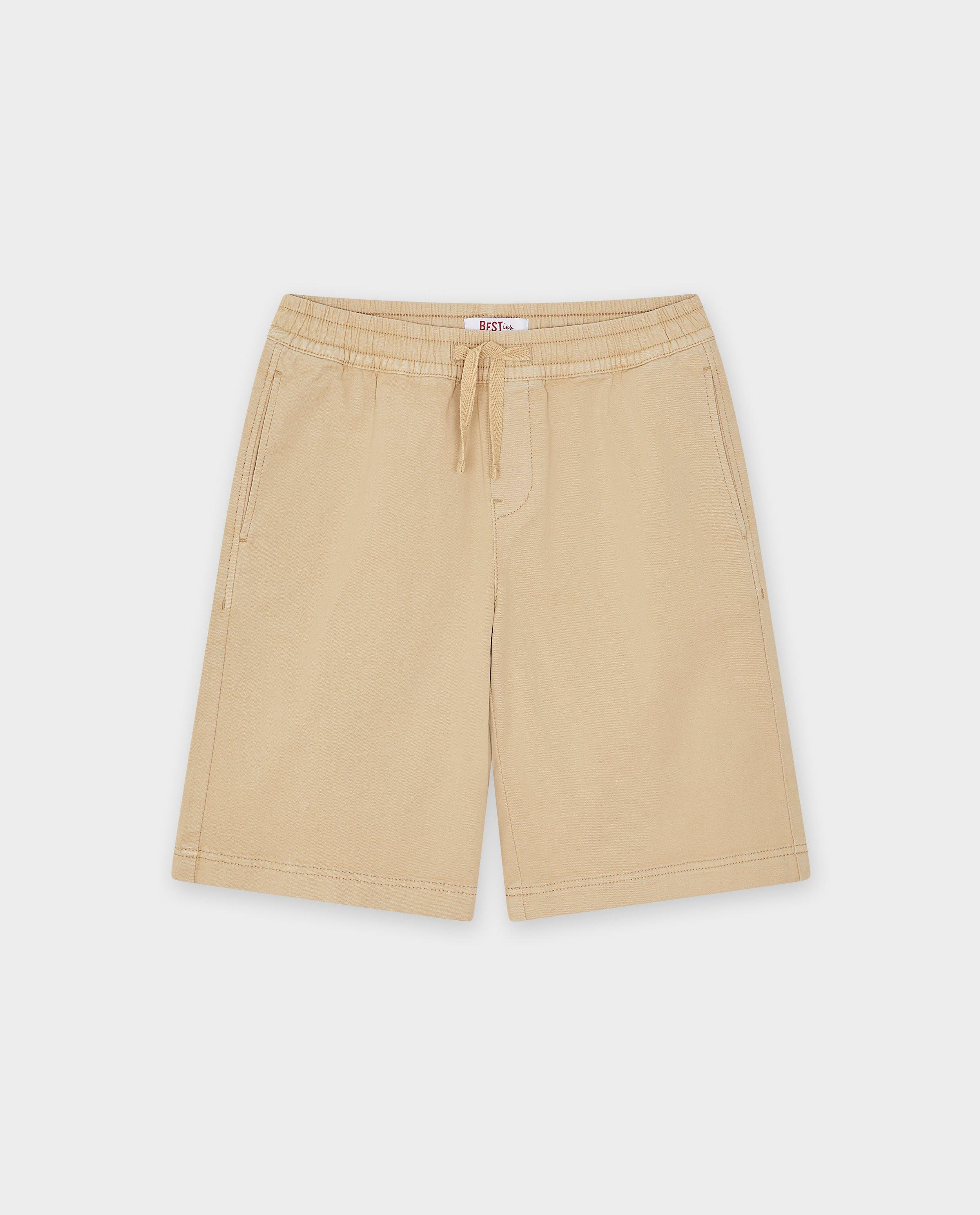 Shorten - Lichtbruine short, straight fit