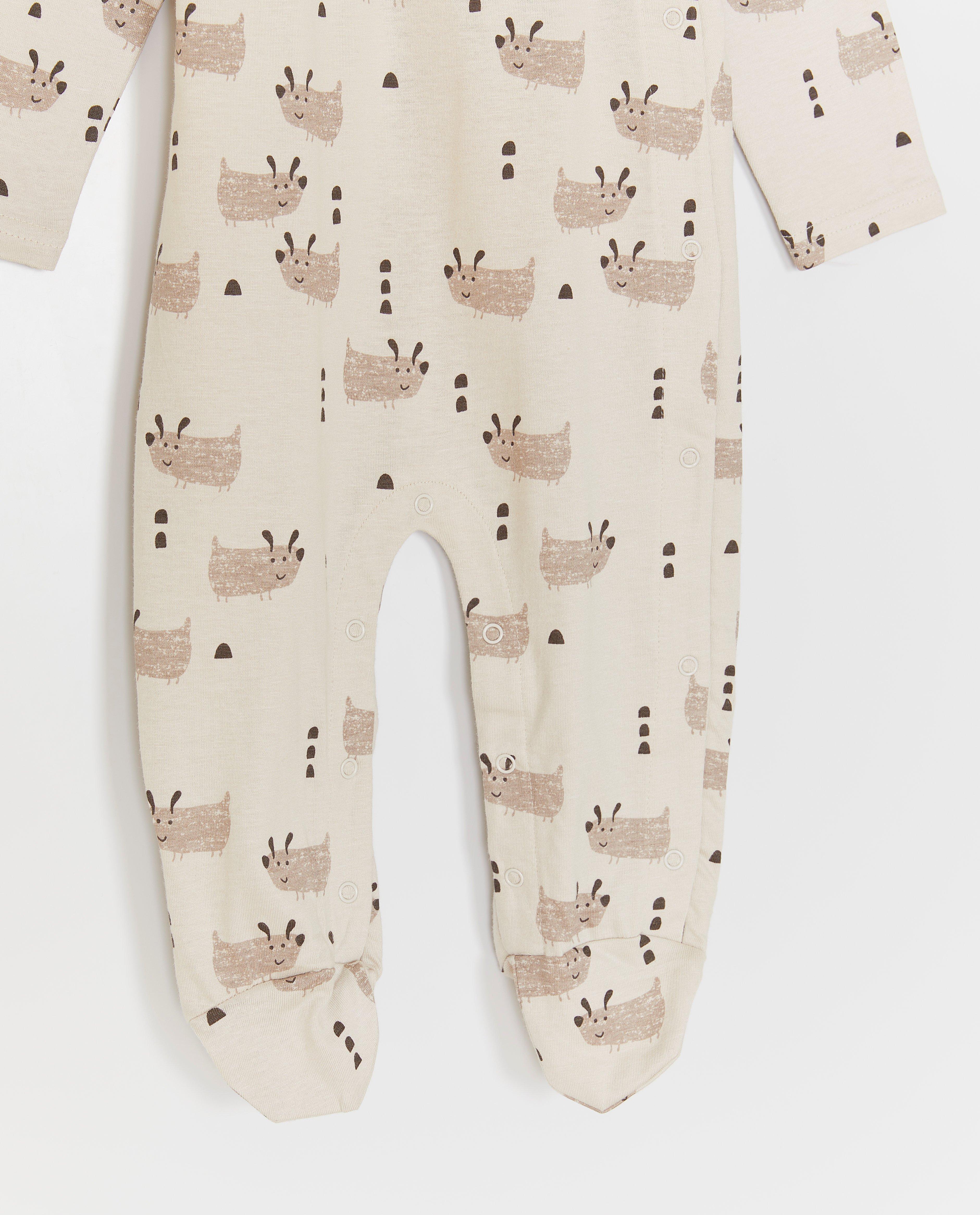 Pyjama met voetjes - Product Detail - beige - afbeelding nummer 4