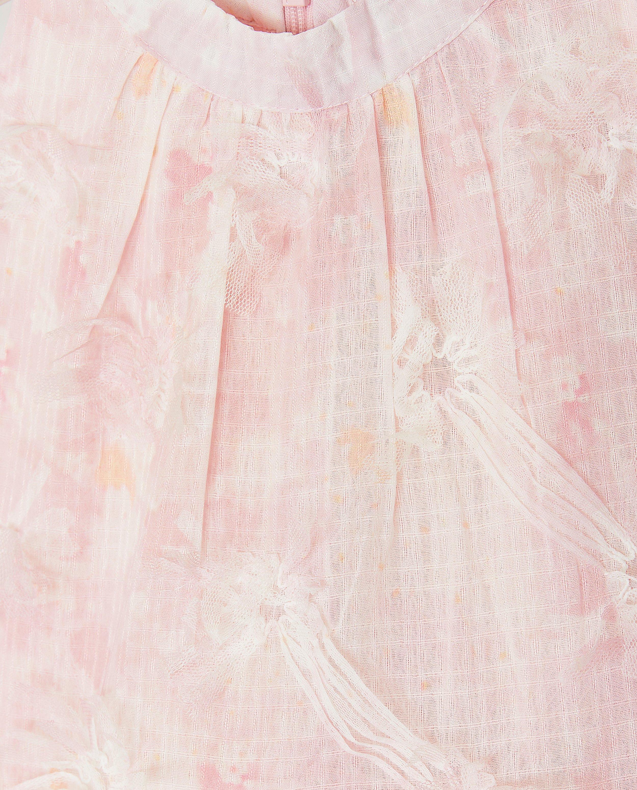 Kleedjes - Roze jurk met mesh