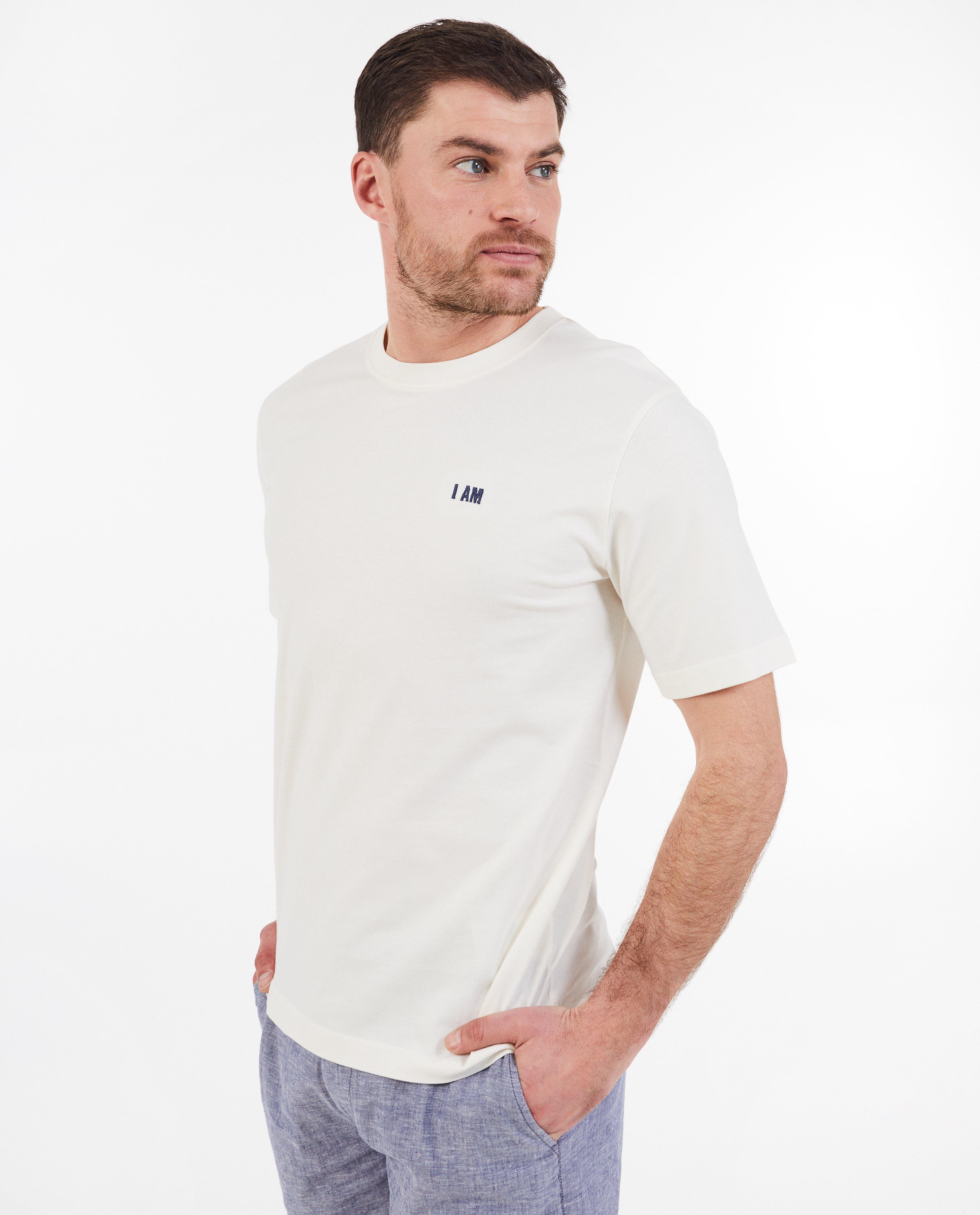 T-shirt &agrave; imprim&eacute;, hommes - D&eacute;tails du produit - blanc - image num&eacute;ro 1
