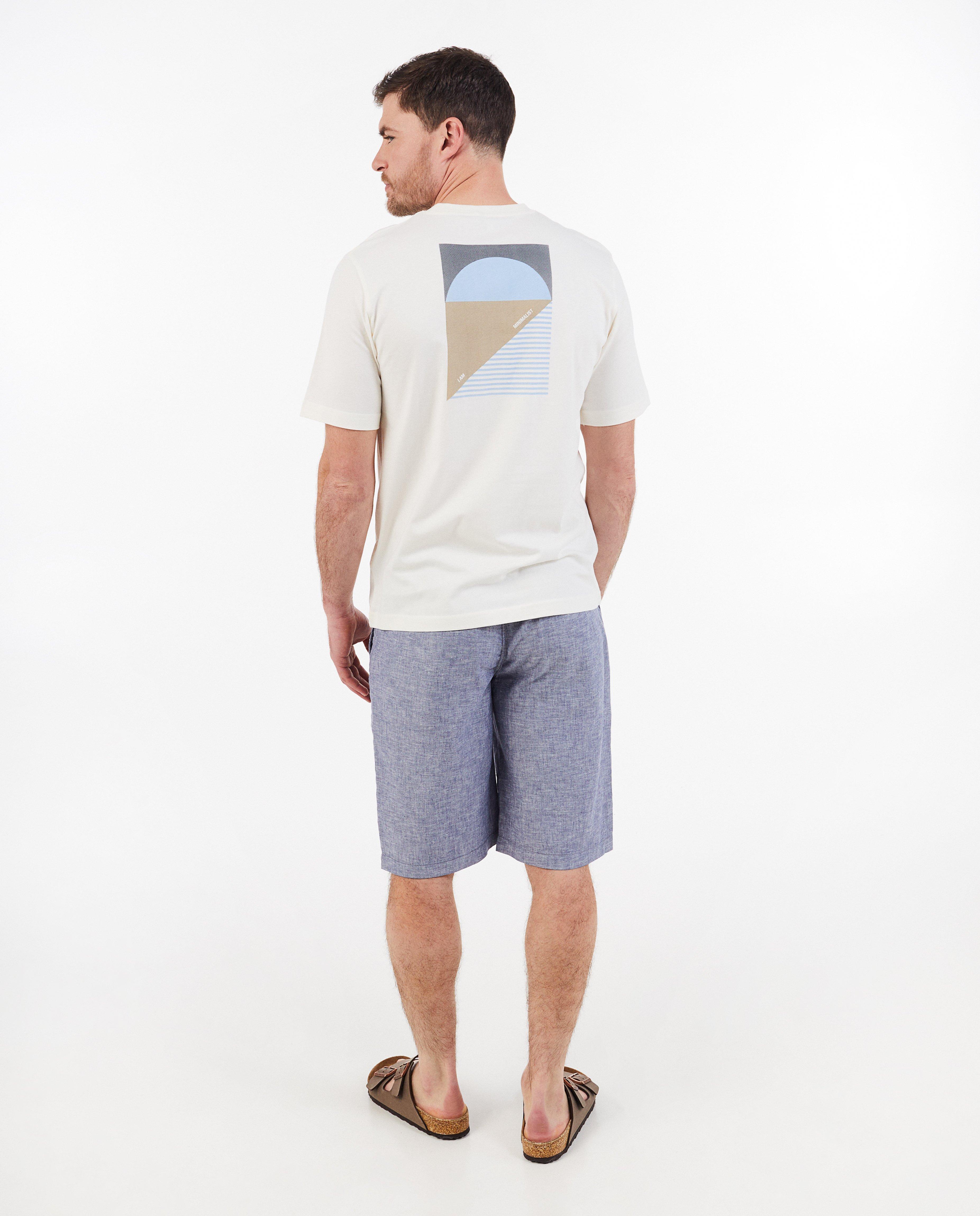 T-shirt &agrave; imprim&eacute;, hommes - D&eacute;tails du produit - blanc - image num&eacute;ro 3