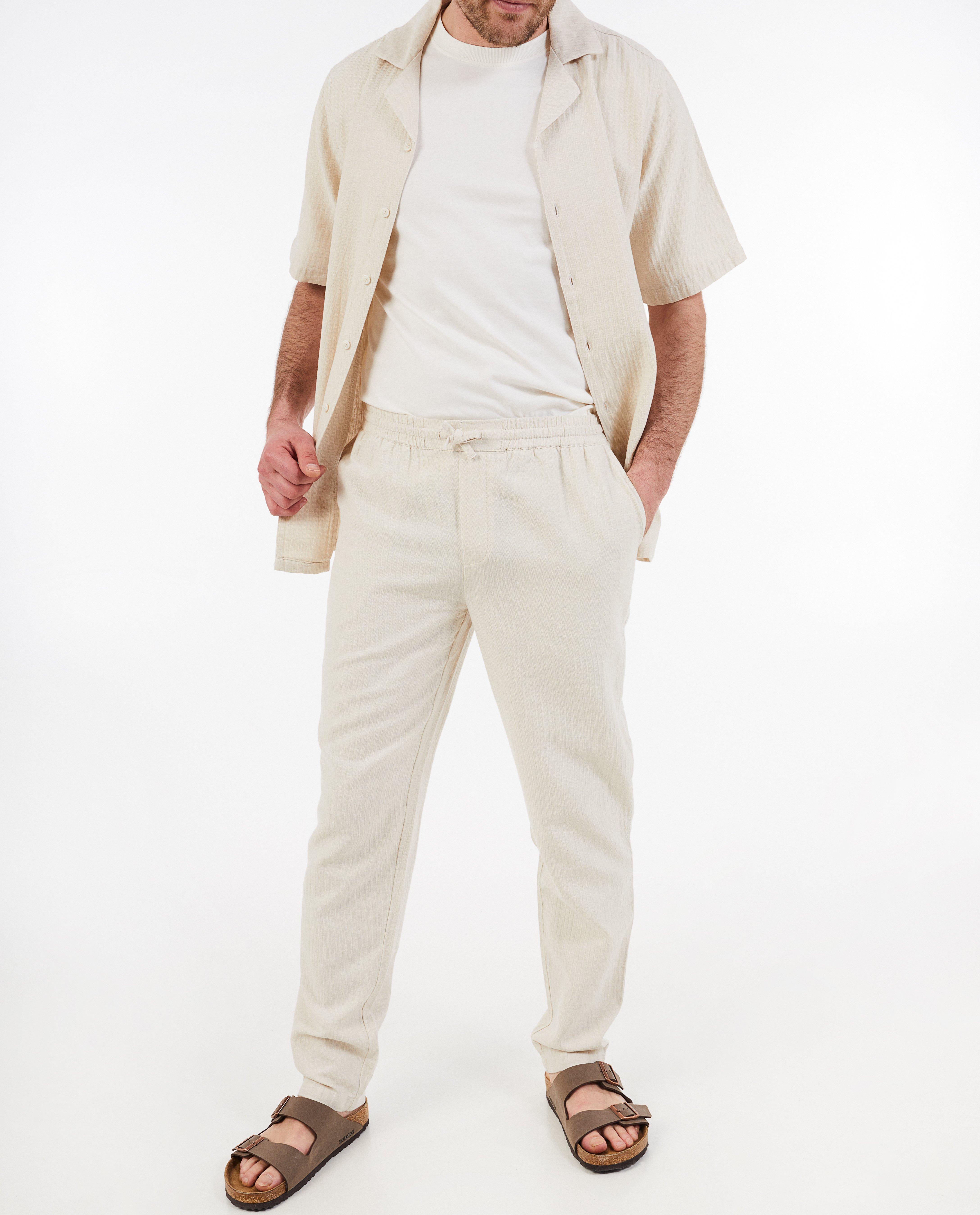 Pantalons - Pantalon en lin, hommes