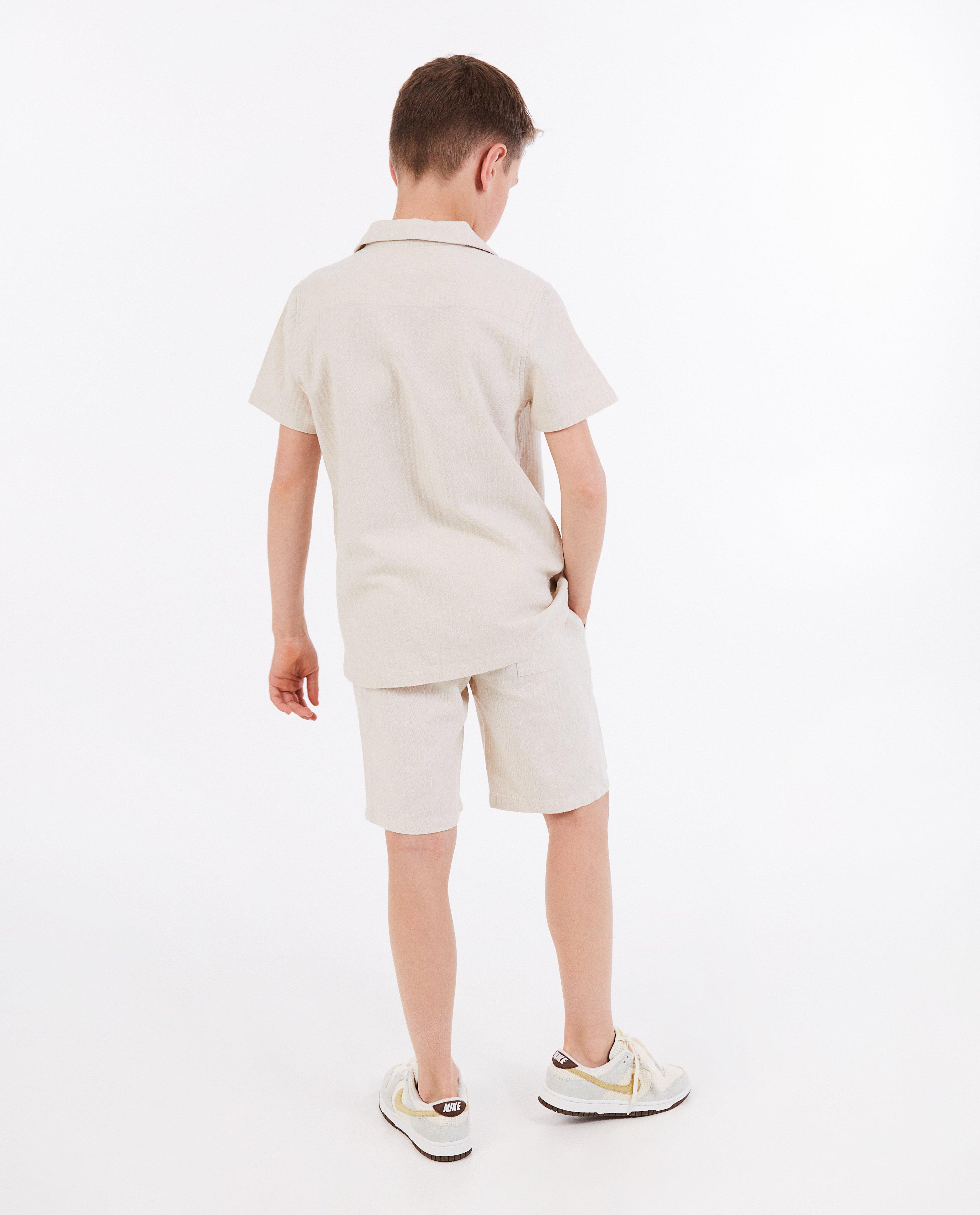 Shorts - Short en lin, 7-14 ans