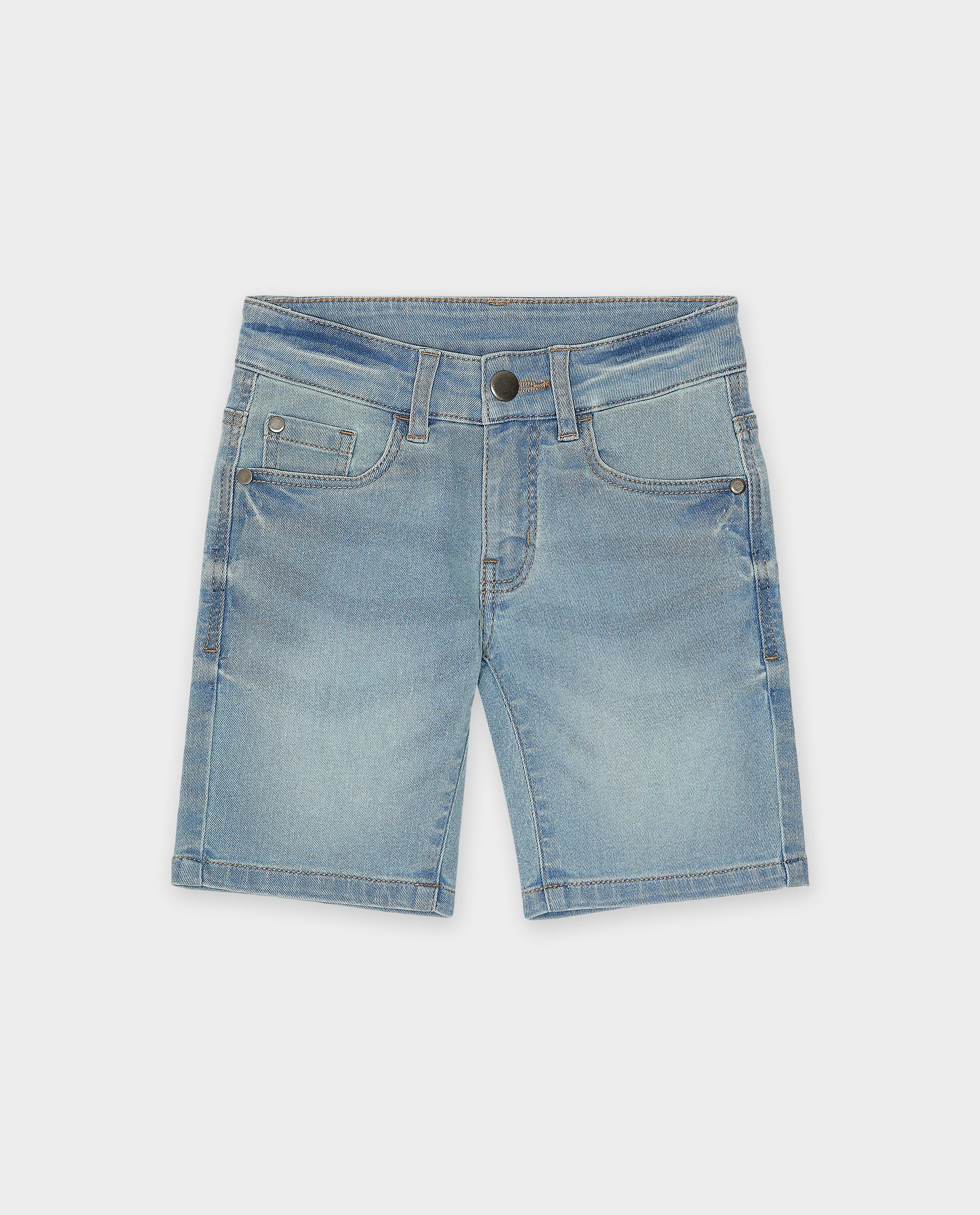 Shorten - Jeansshort met verwassen look