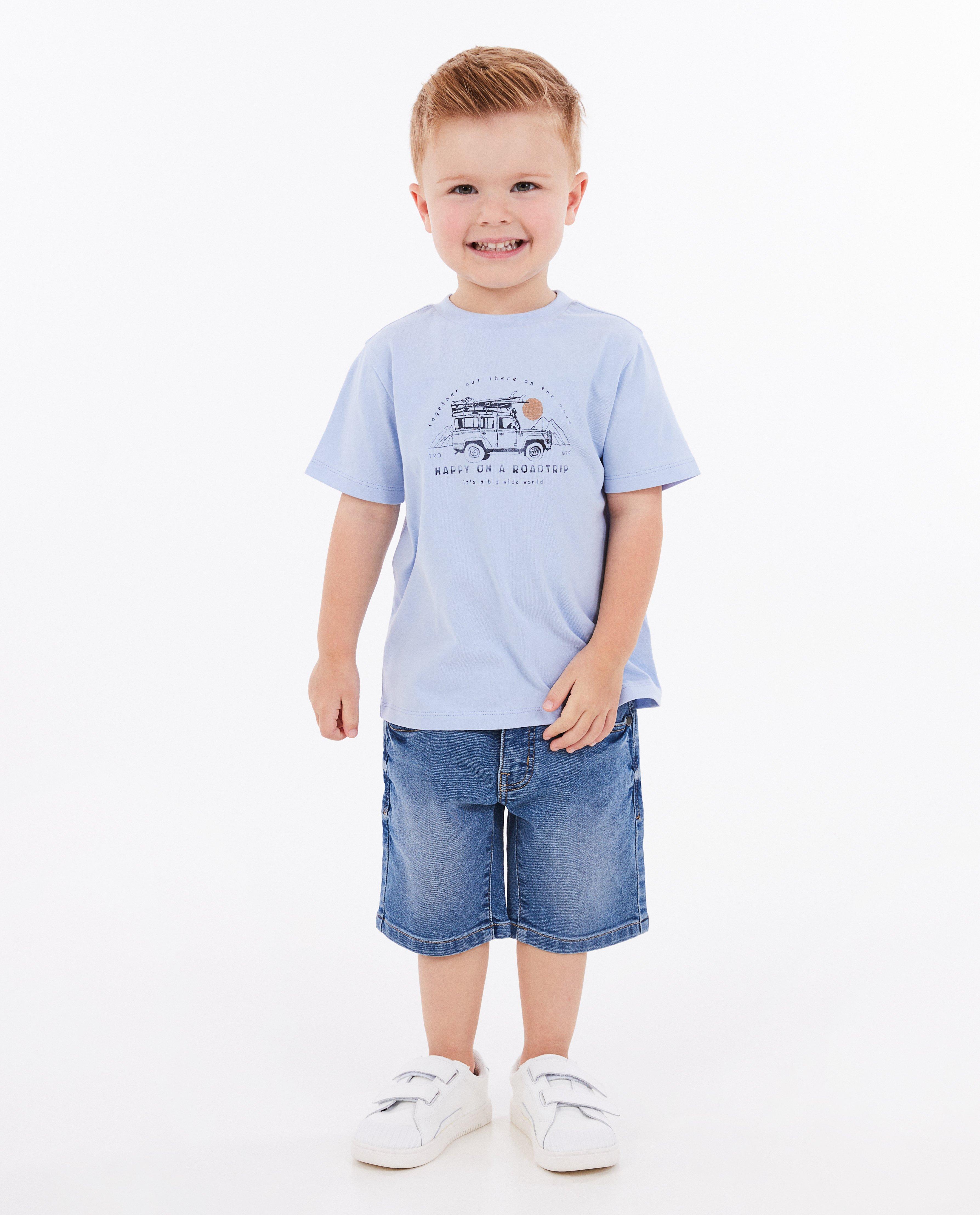 Shorten - Jeansshort met verwassen look