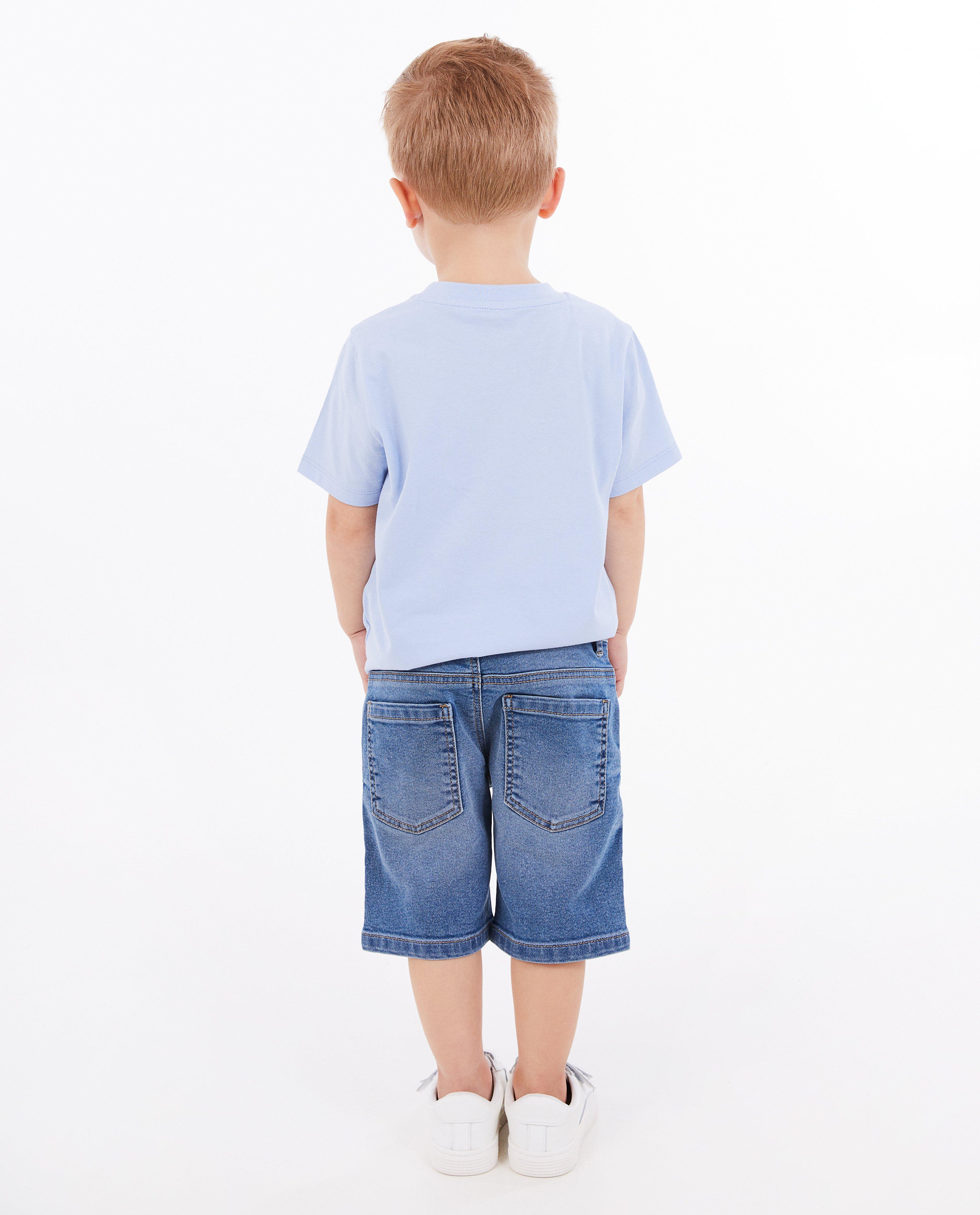 Shorten - Jeansshort met verwassen look