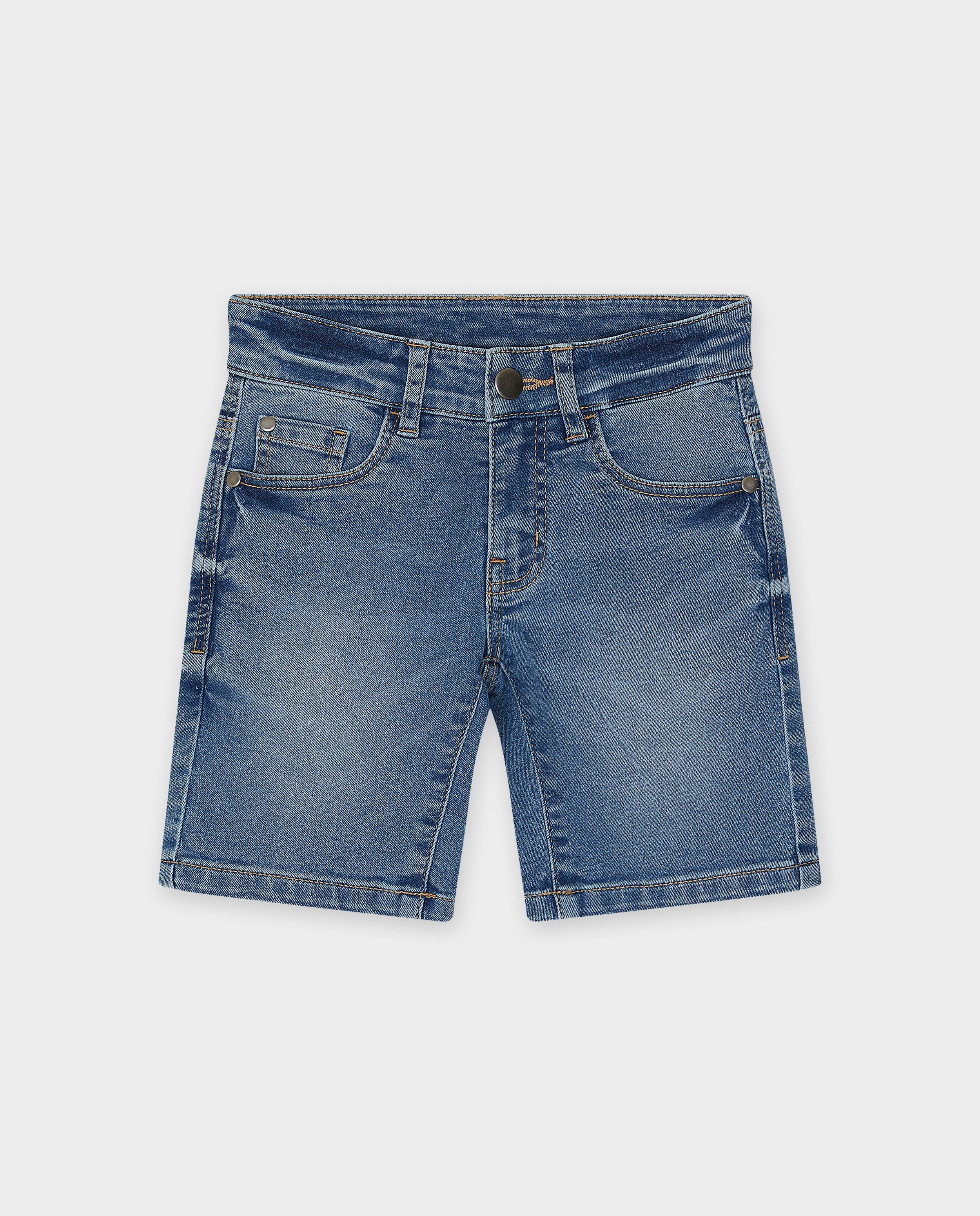 Shorten - Jeansshort met verwassen look