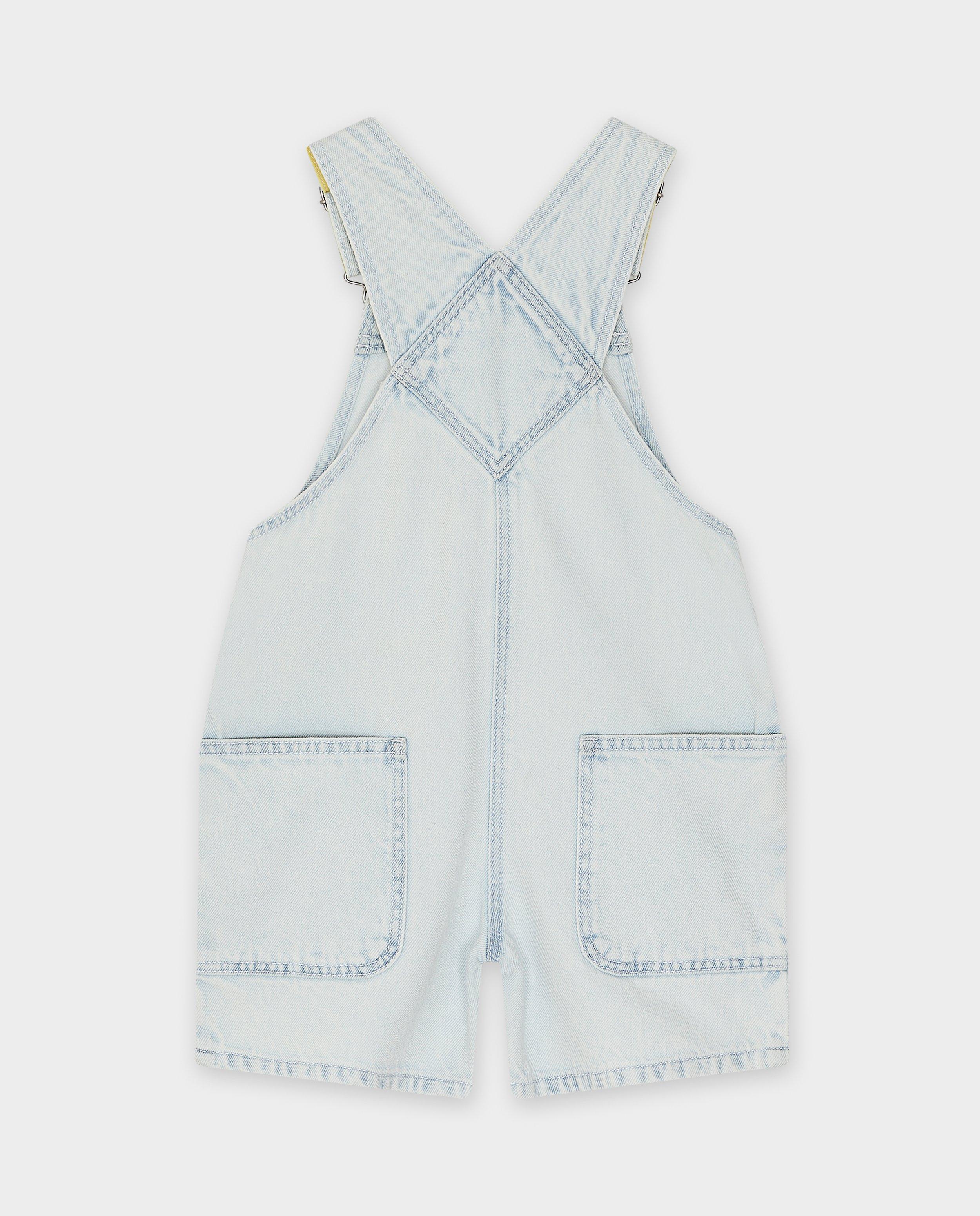 Jeanssalopette met geborduurde bloemen - Product Detail - lichtblauw - afbeelding nummer 4