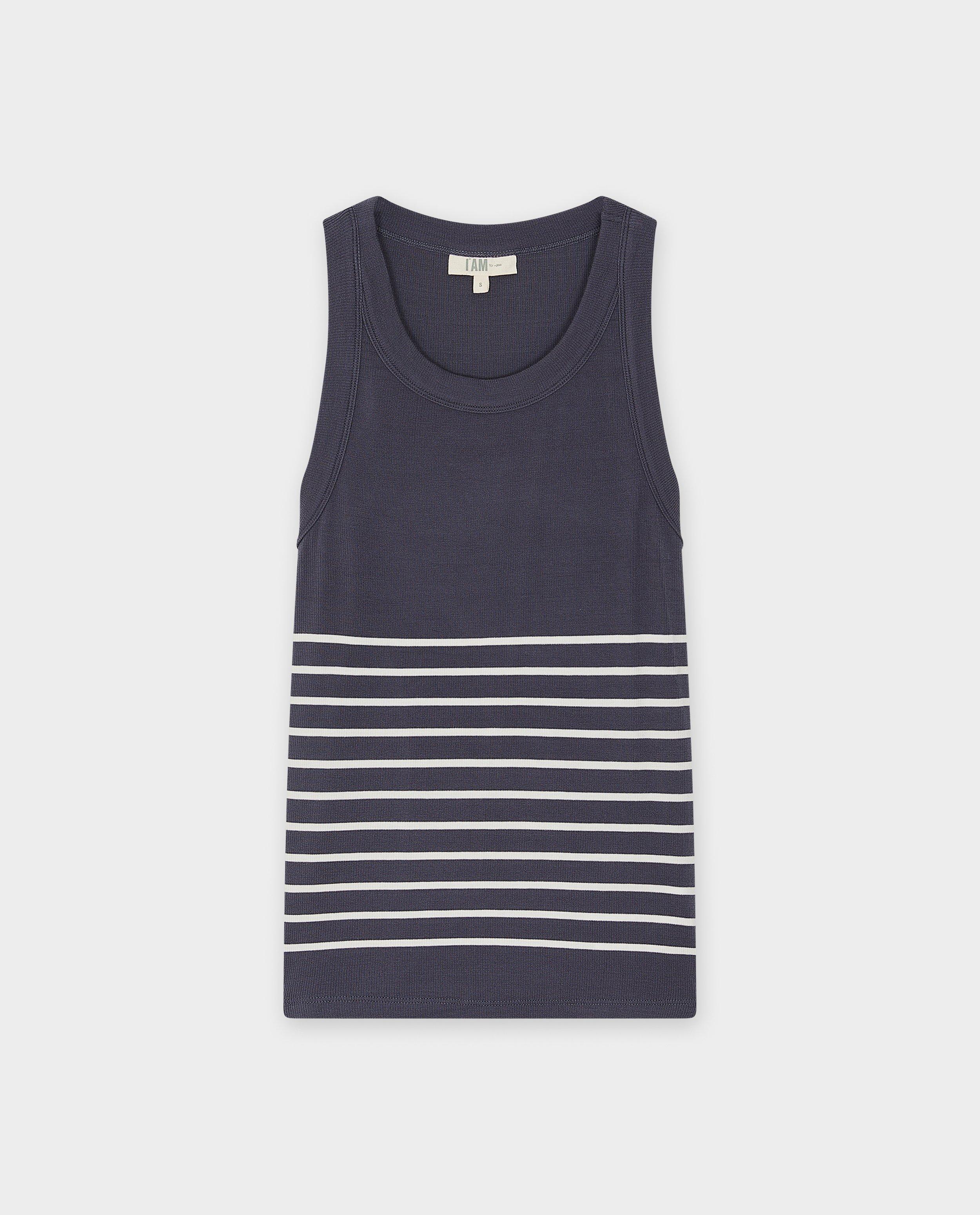 Top met fijne rib, dames - Product Detail - donkergrijs - afbeelding nummer 1