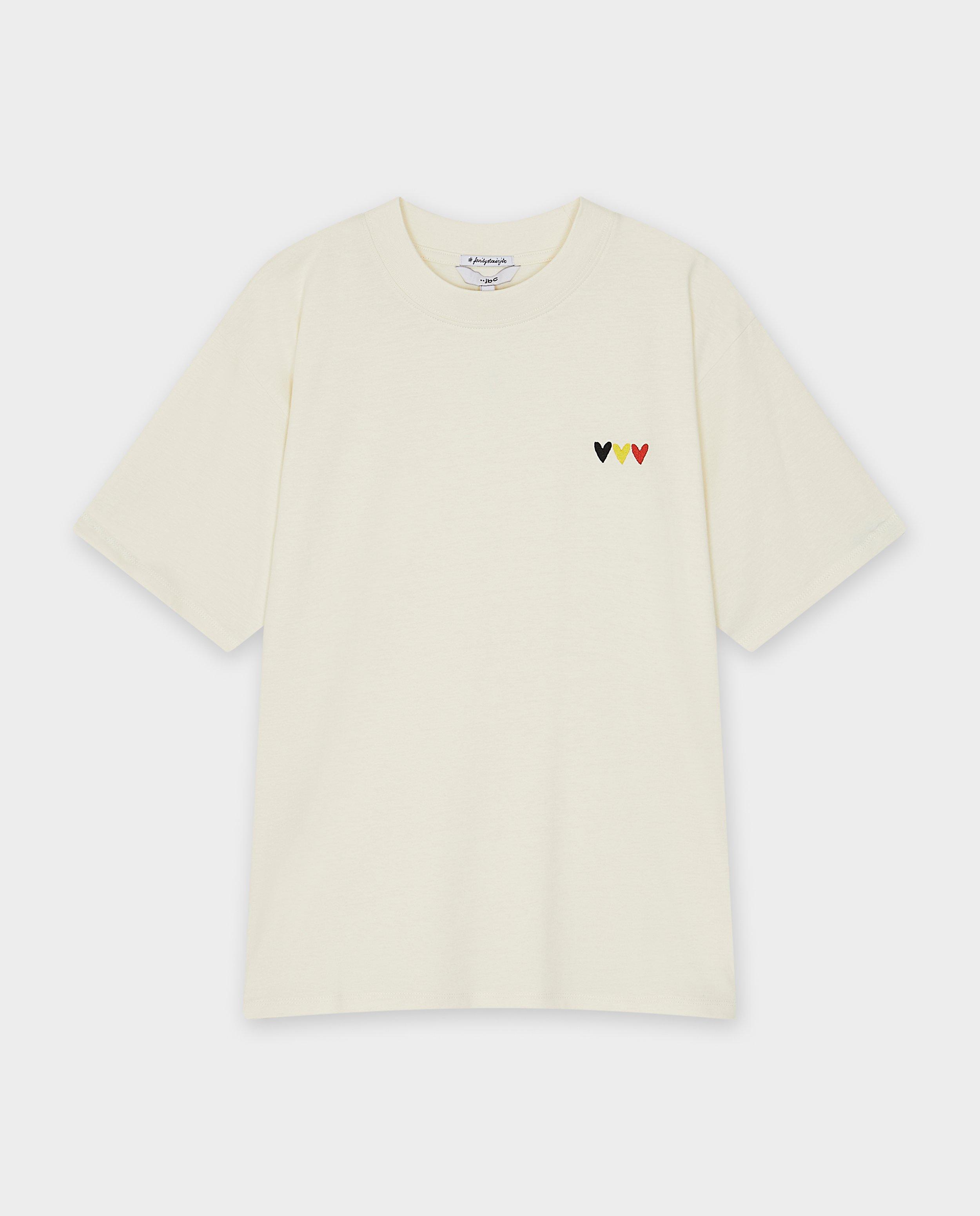 T-shirts - T-shirt met hartjesprint, supporterscollectie, dames