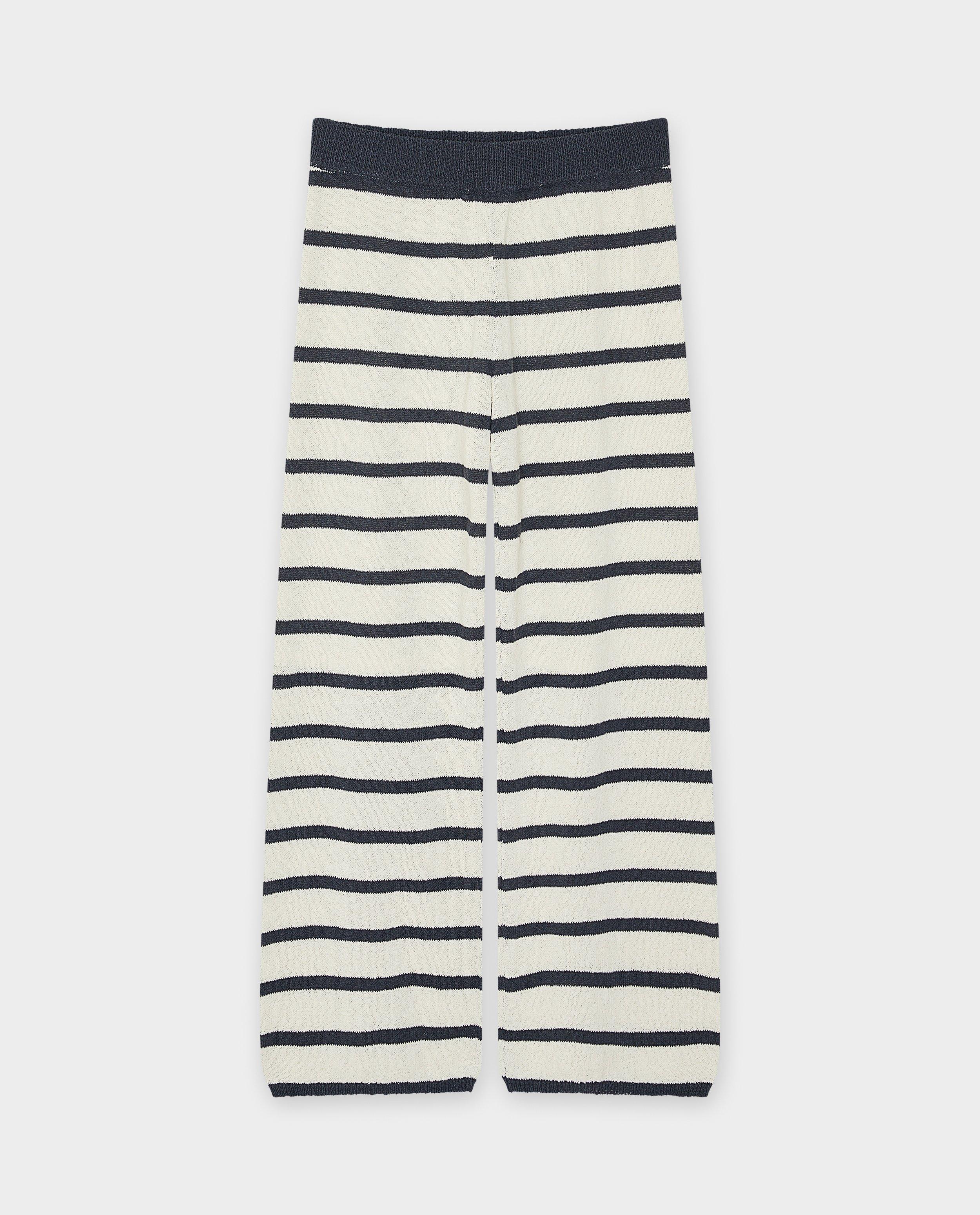 Broeken - Gebreide broek met structuur, dames