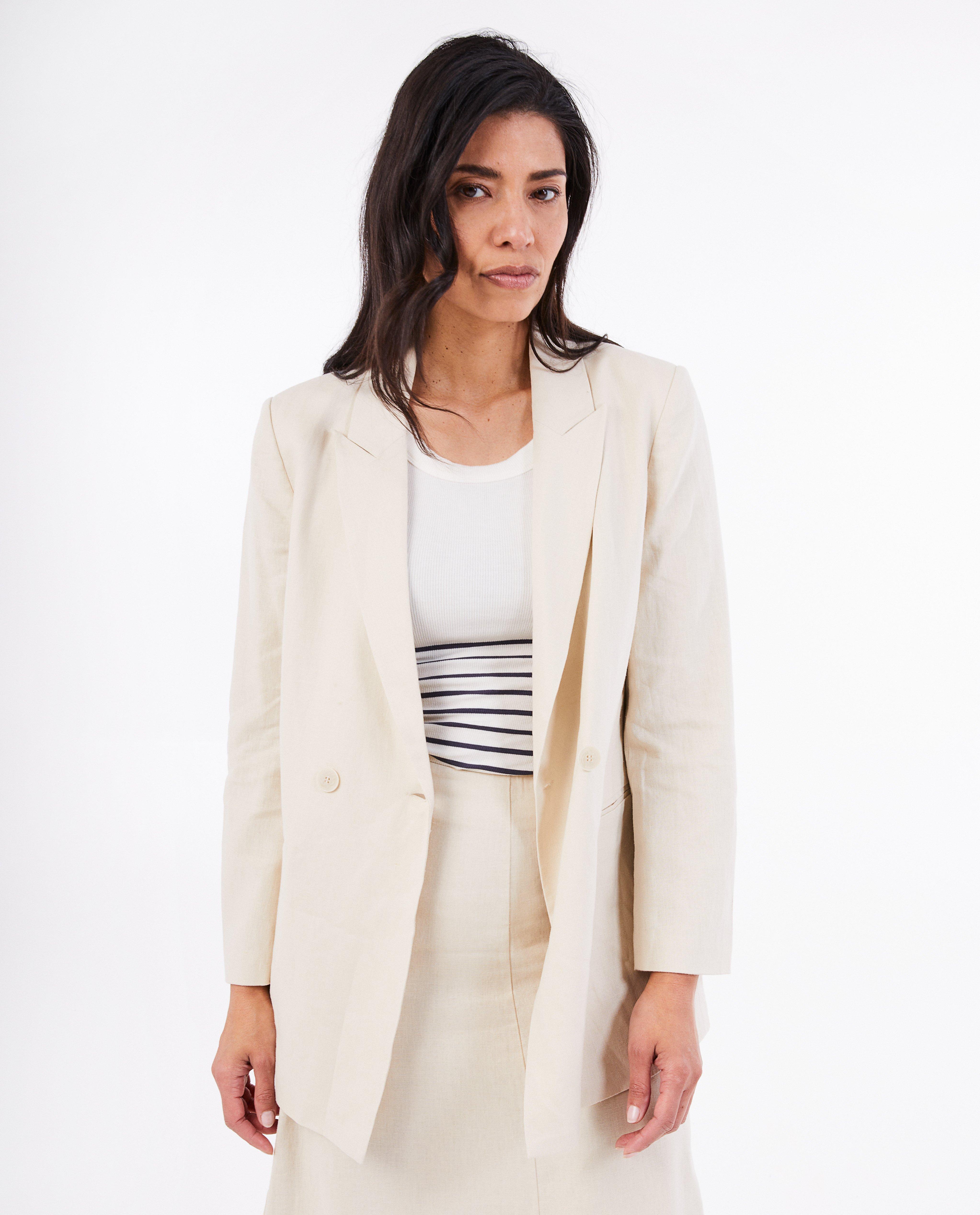 Blazers - Blazer met linnen, dames