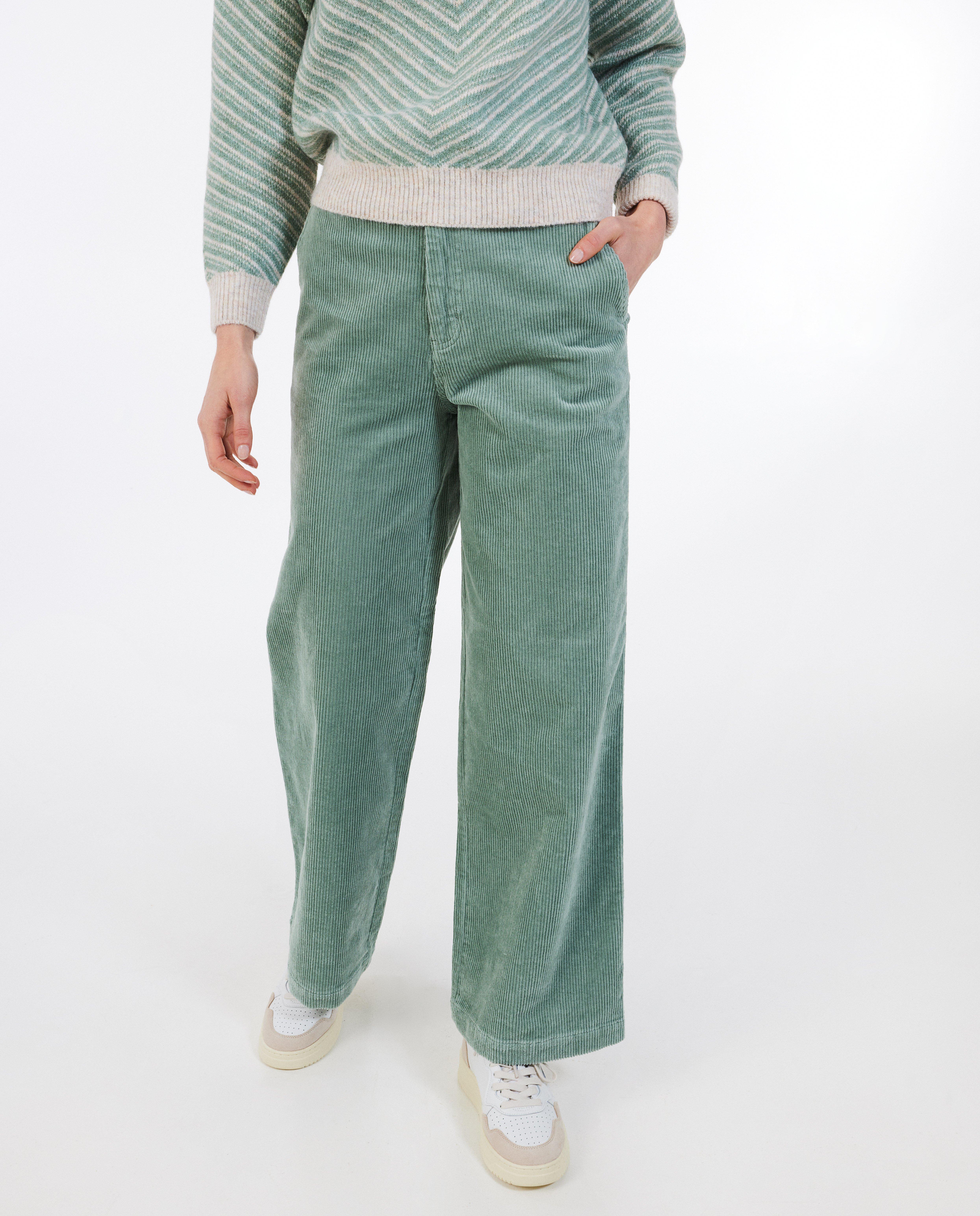 Pantalon en velours c&ocirc;tel&eacute; - D&eacute;tails du produit - khaki - image num&eacute;ro 3