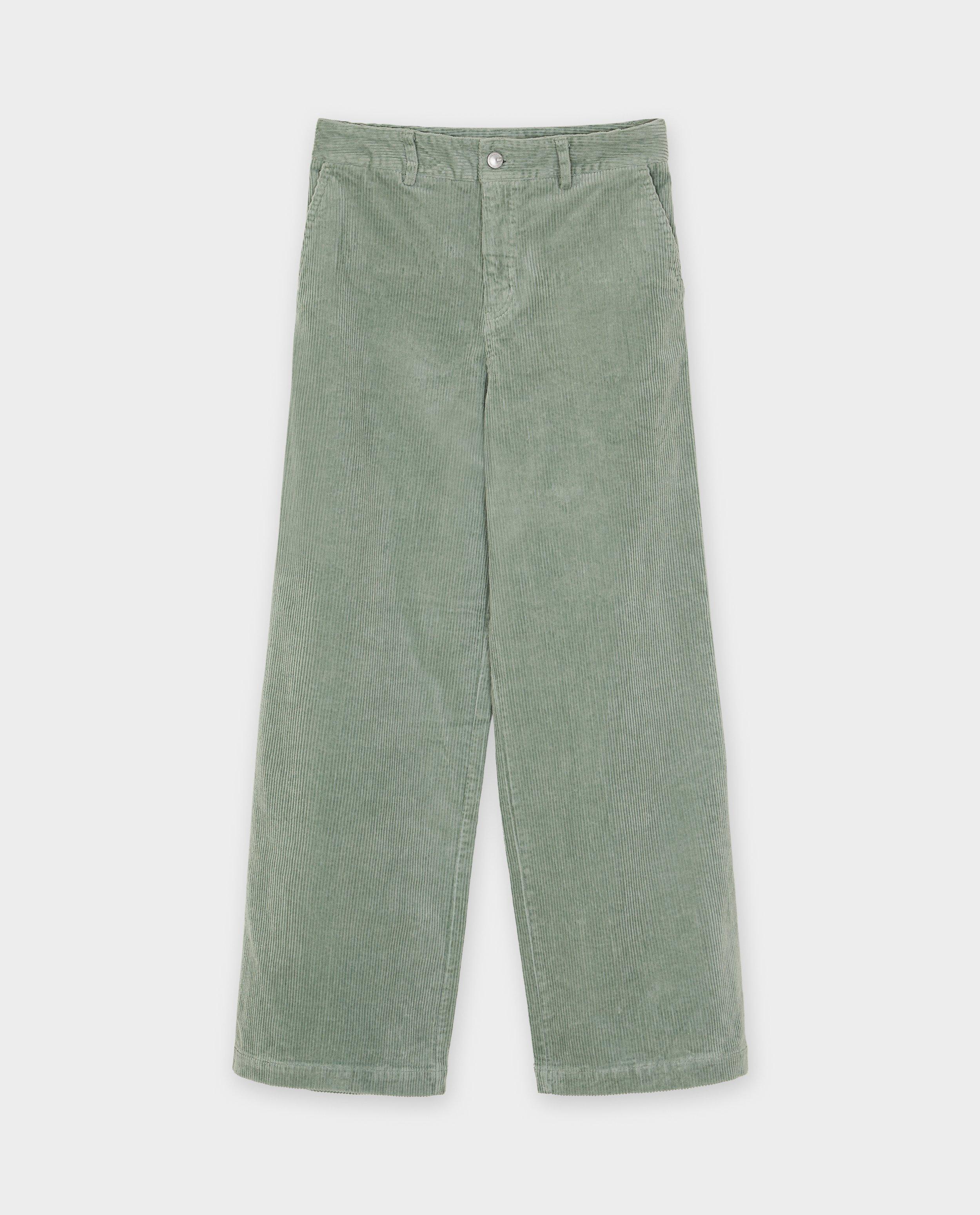 Pantalon en velours c&ocirc;tel&eacute; - D&eacute;tails du produit - khaki - image num&eacute;ro 4