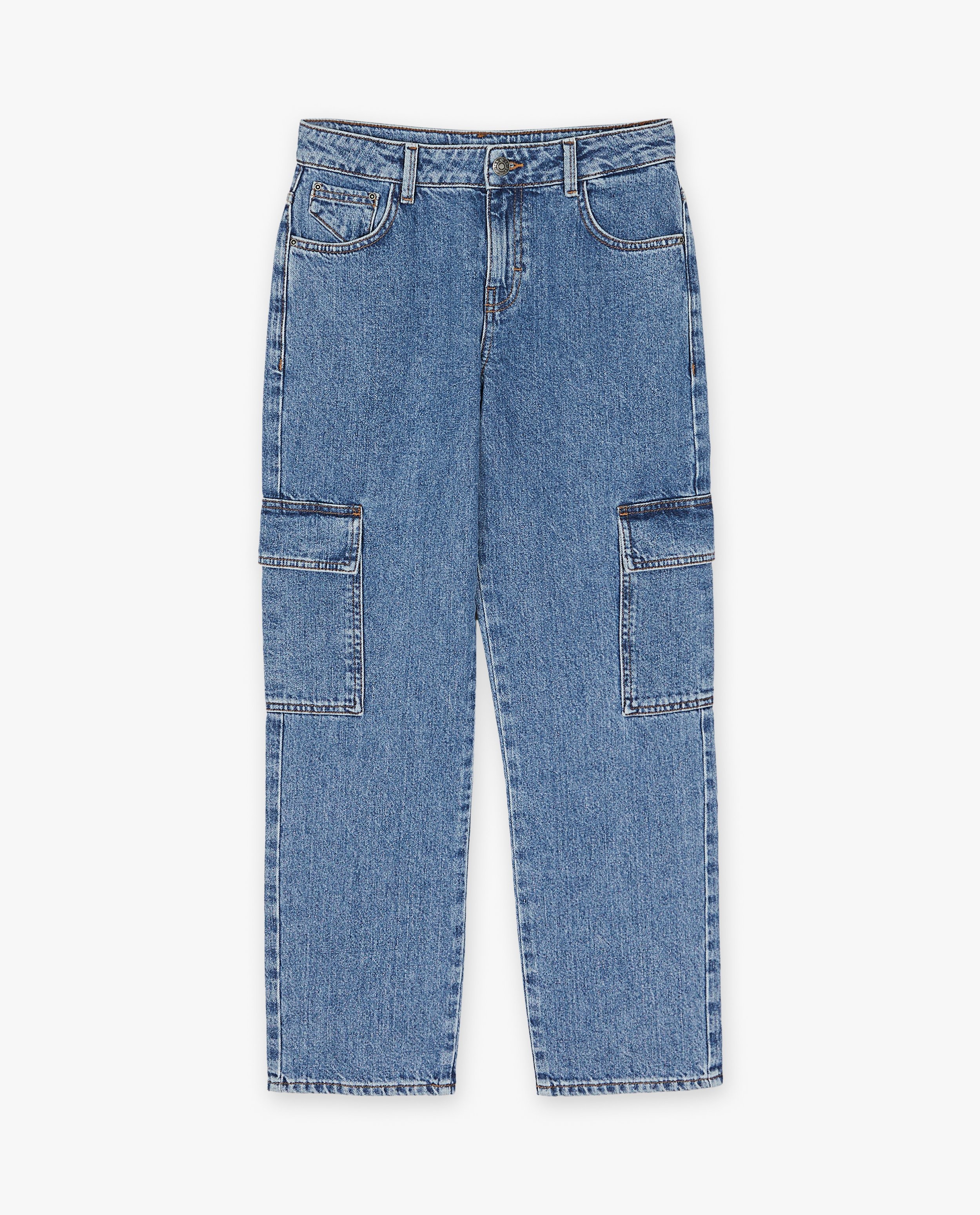Jeans - Blauwe jeans, cargo fit