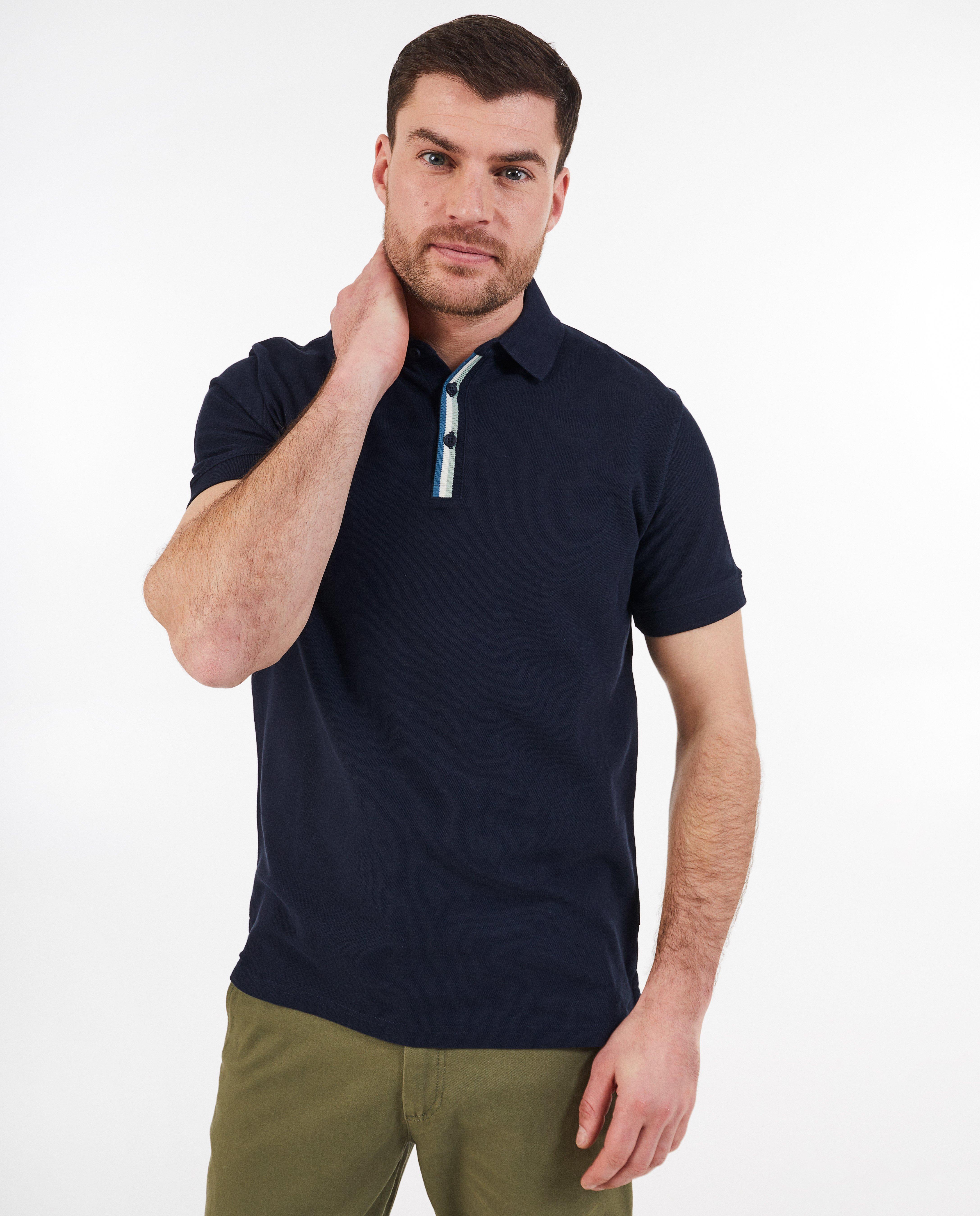Donkerblauwe polo regular fit Quarterback JBC Belgie Belgie