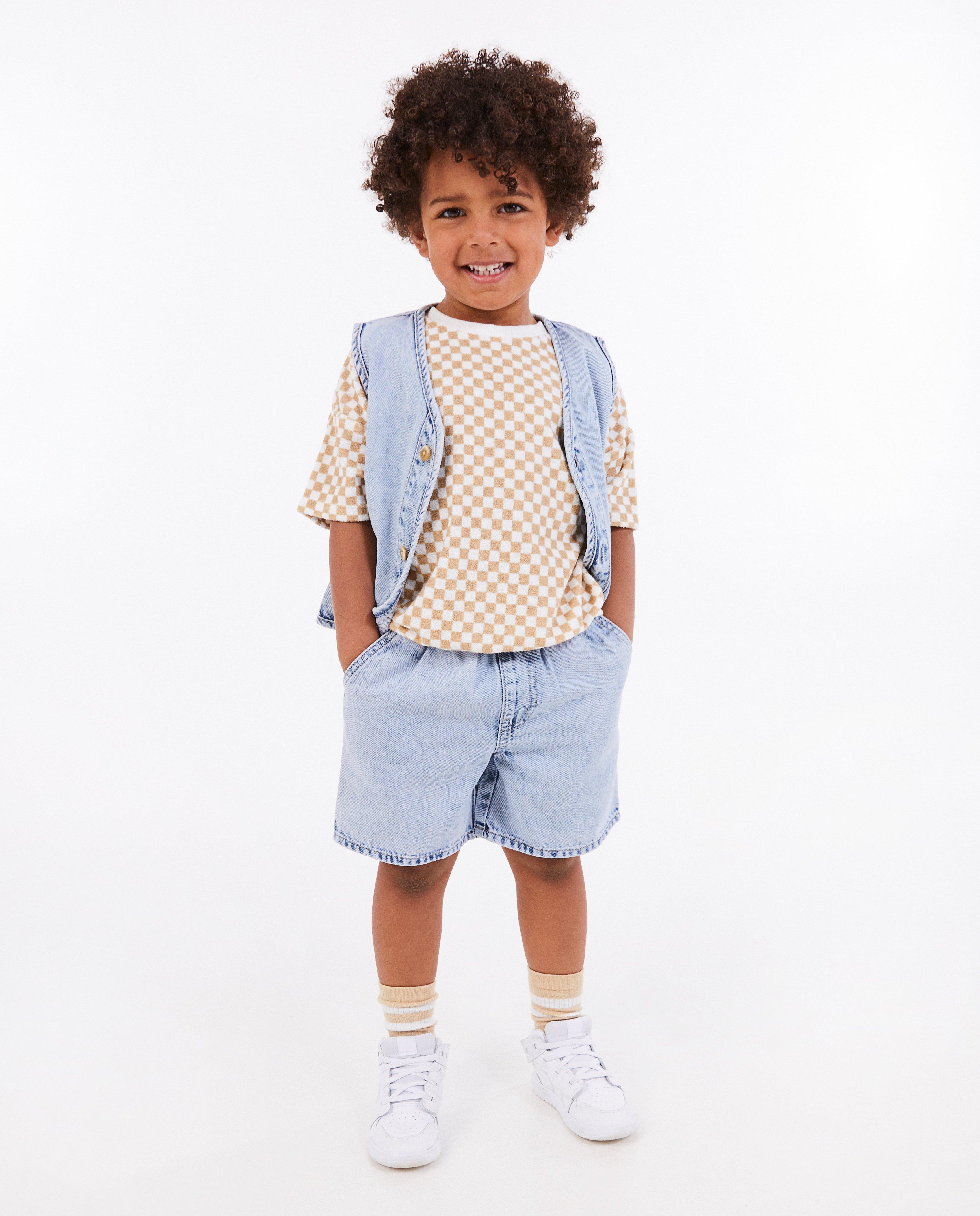 Short bleu en jeans, 3-8 ans - null - Nanja Massy