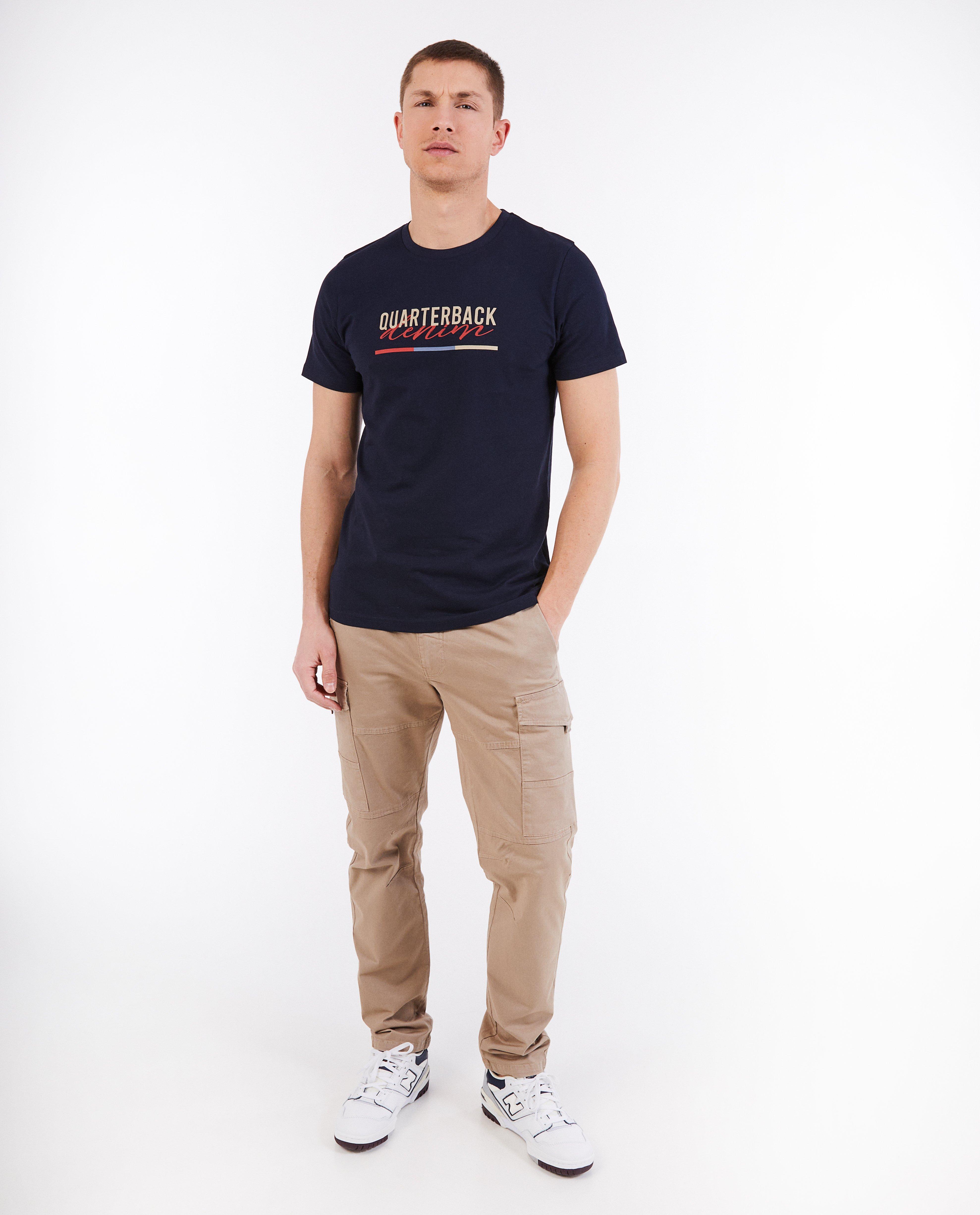 T-shirts - T-shirt met opschrift, slim fit