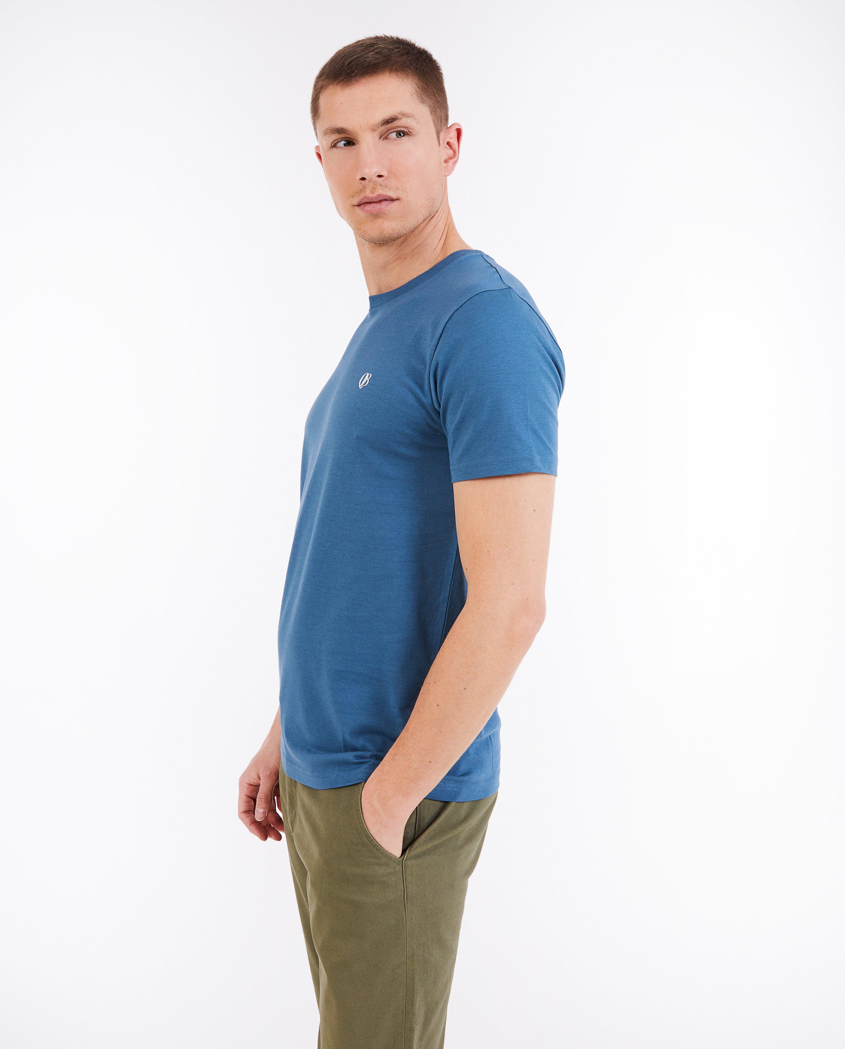 T-shirt met opschrift, slim fit - null - Quarterback
