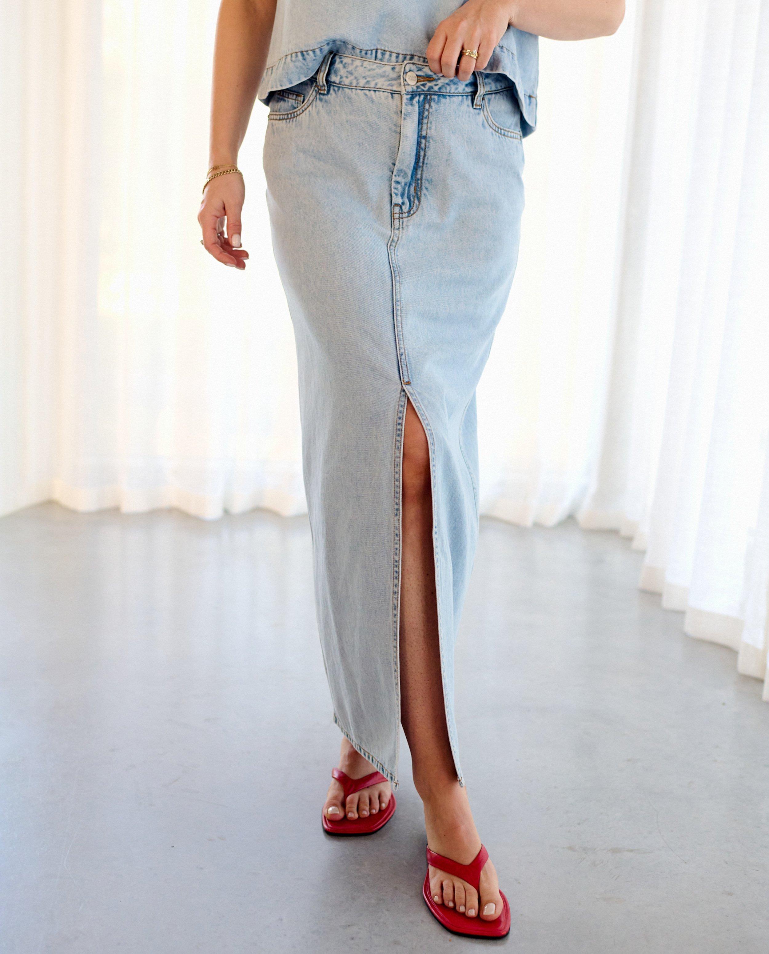 Rokken - Blauwe jeansrok