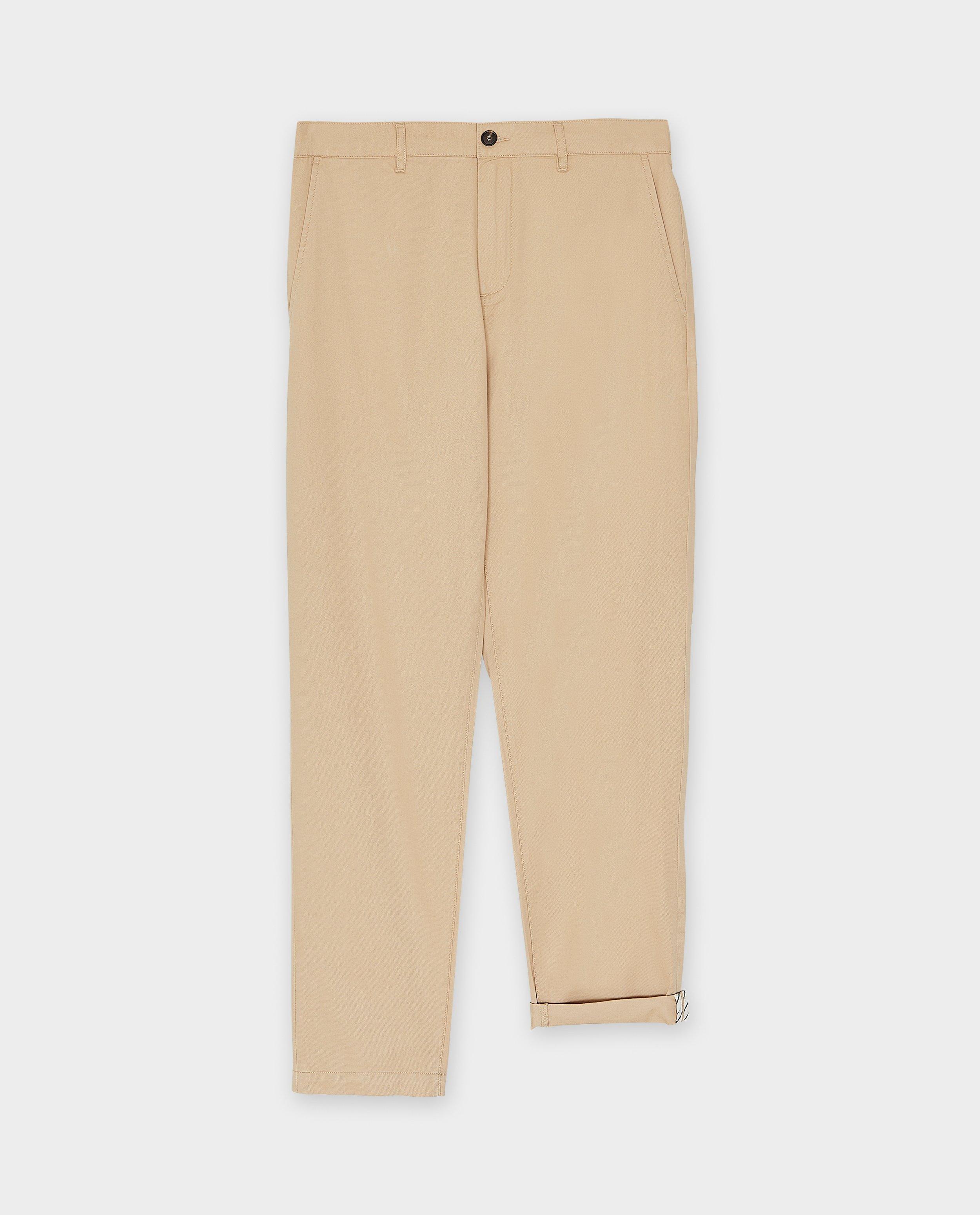 Pantalons - Pantalon brun clair, coupe chino