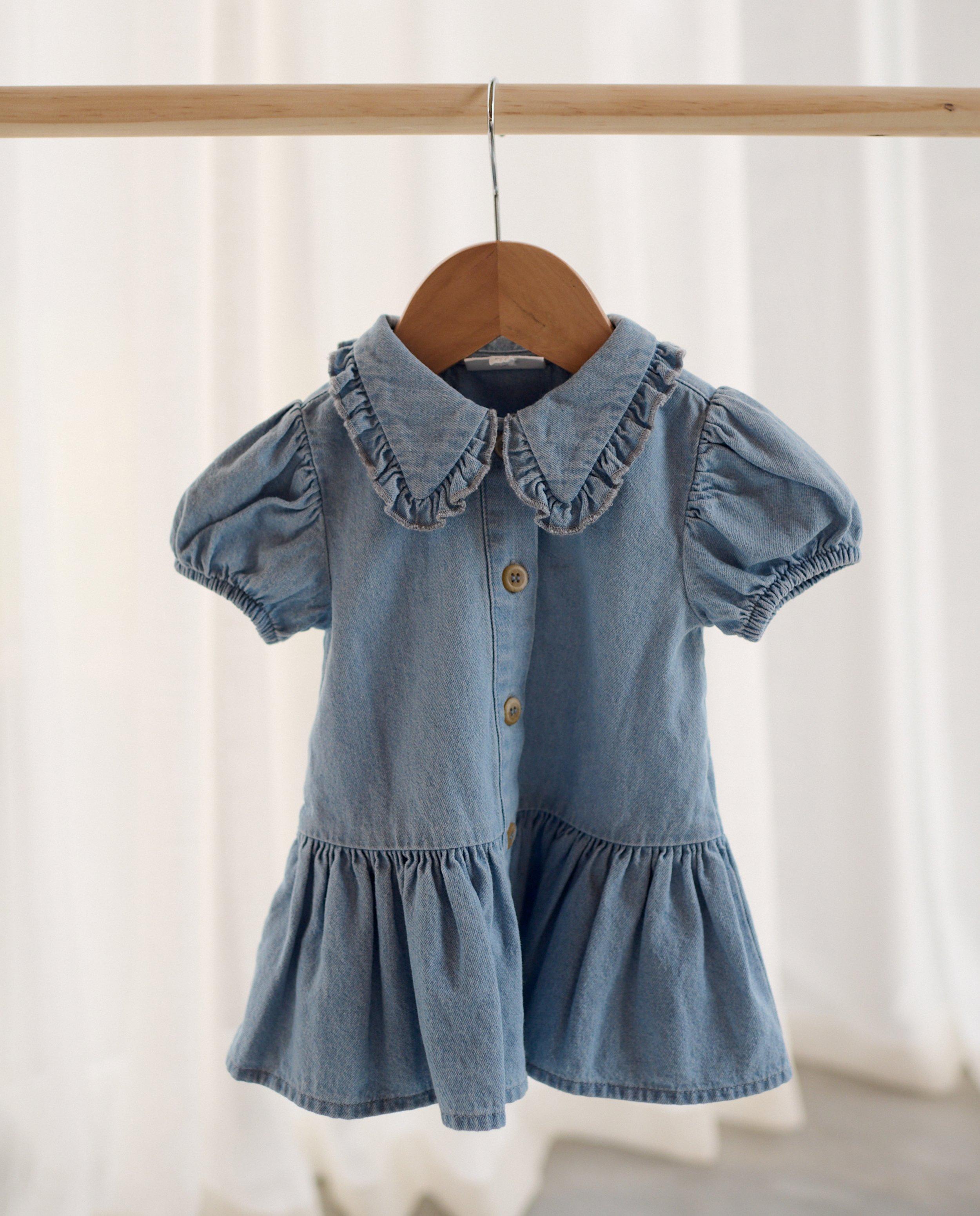 Blauwe jeansjurk, baby - null - Nanja Massy