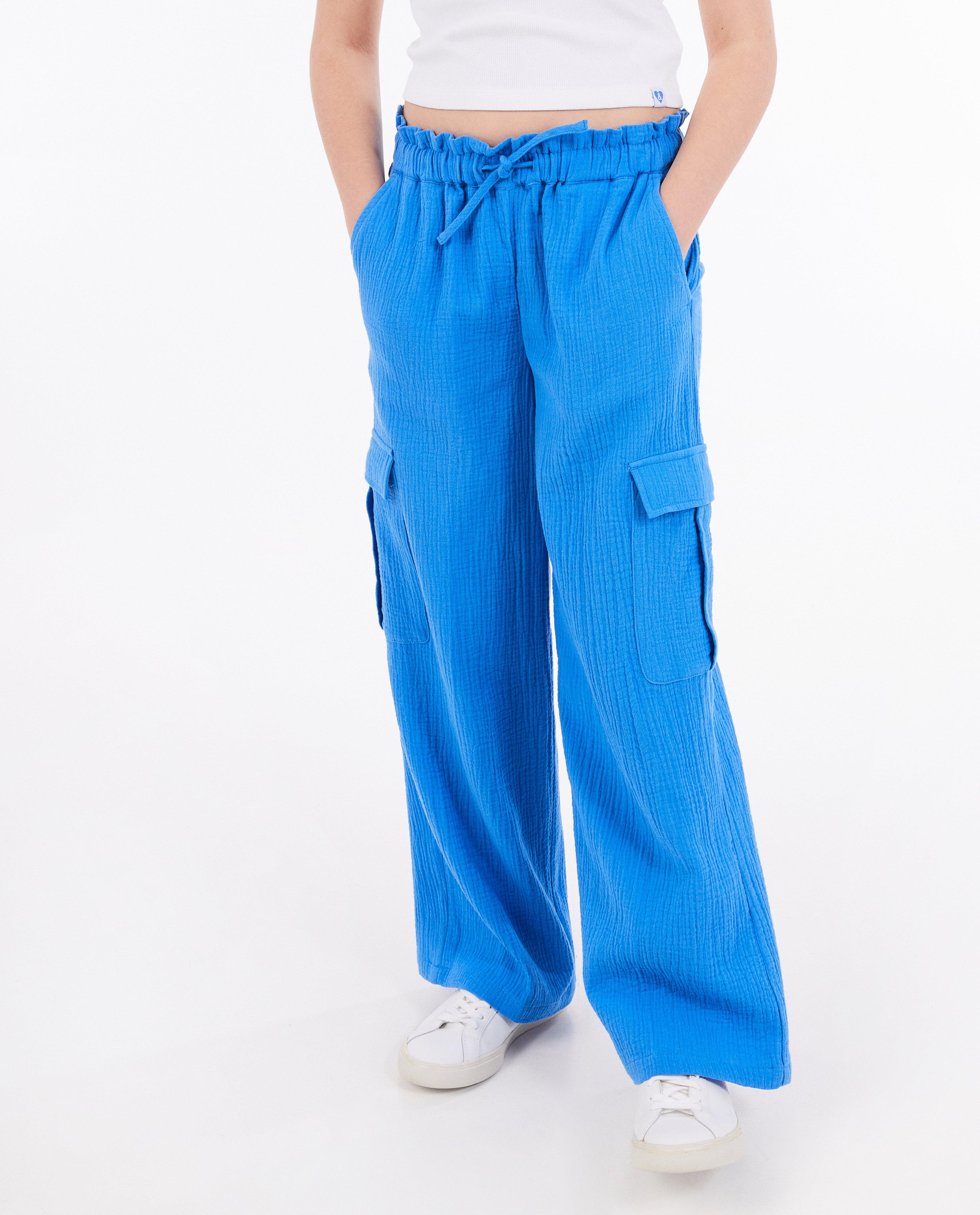 Broek van tetra, cargo fit - Product Detail - blauw - afbeelding nummer 3