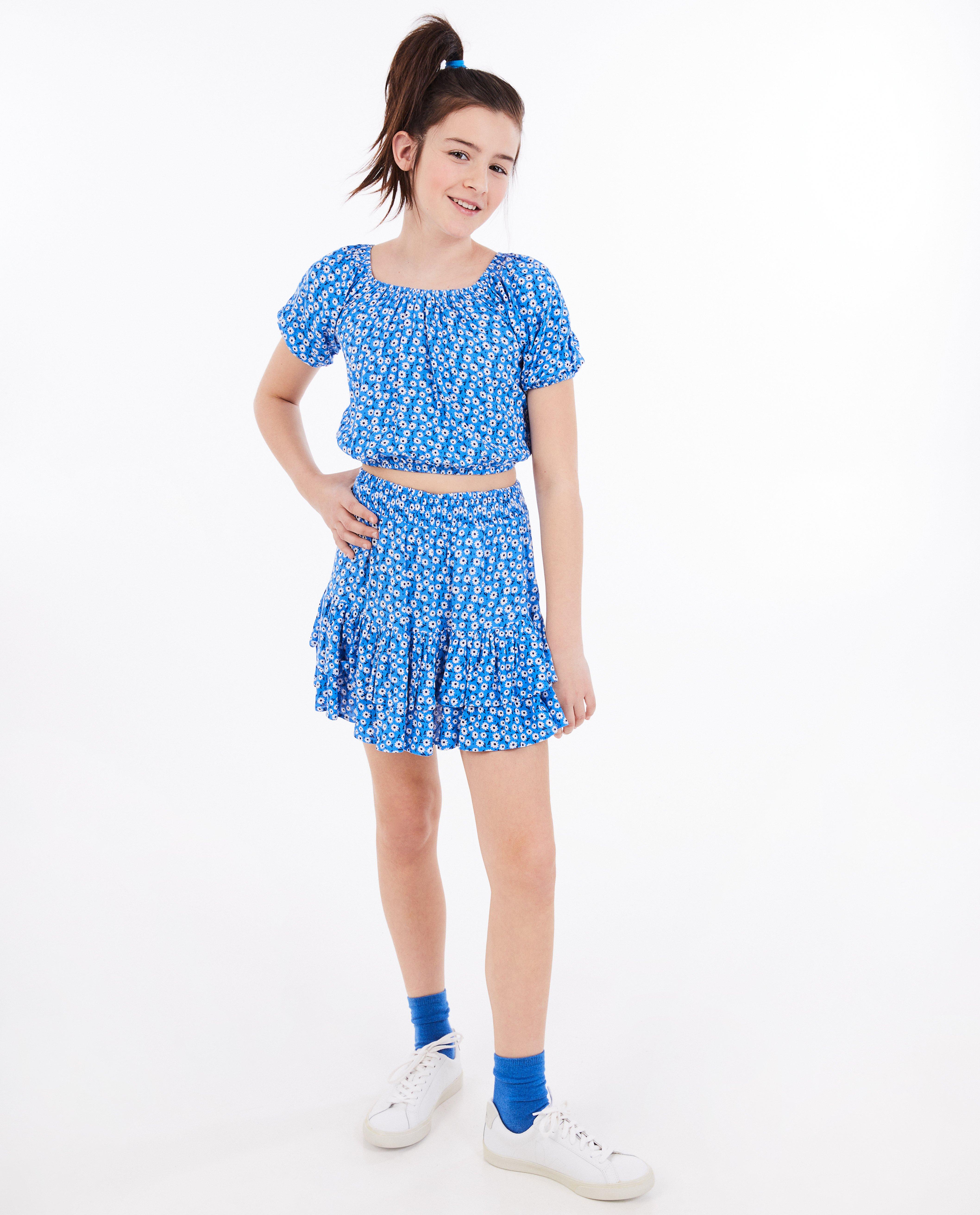 Rok met bloemenprint - null - Fish & Chips