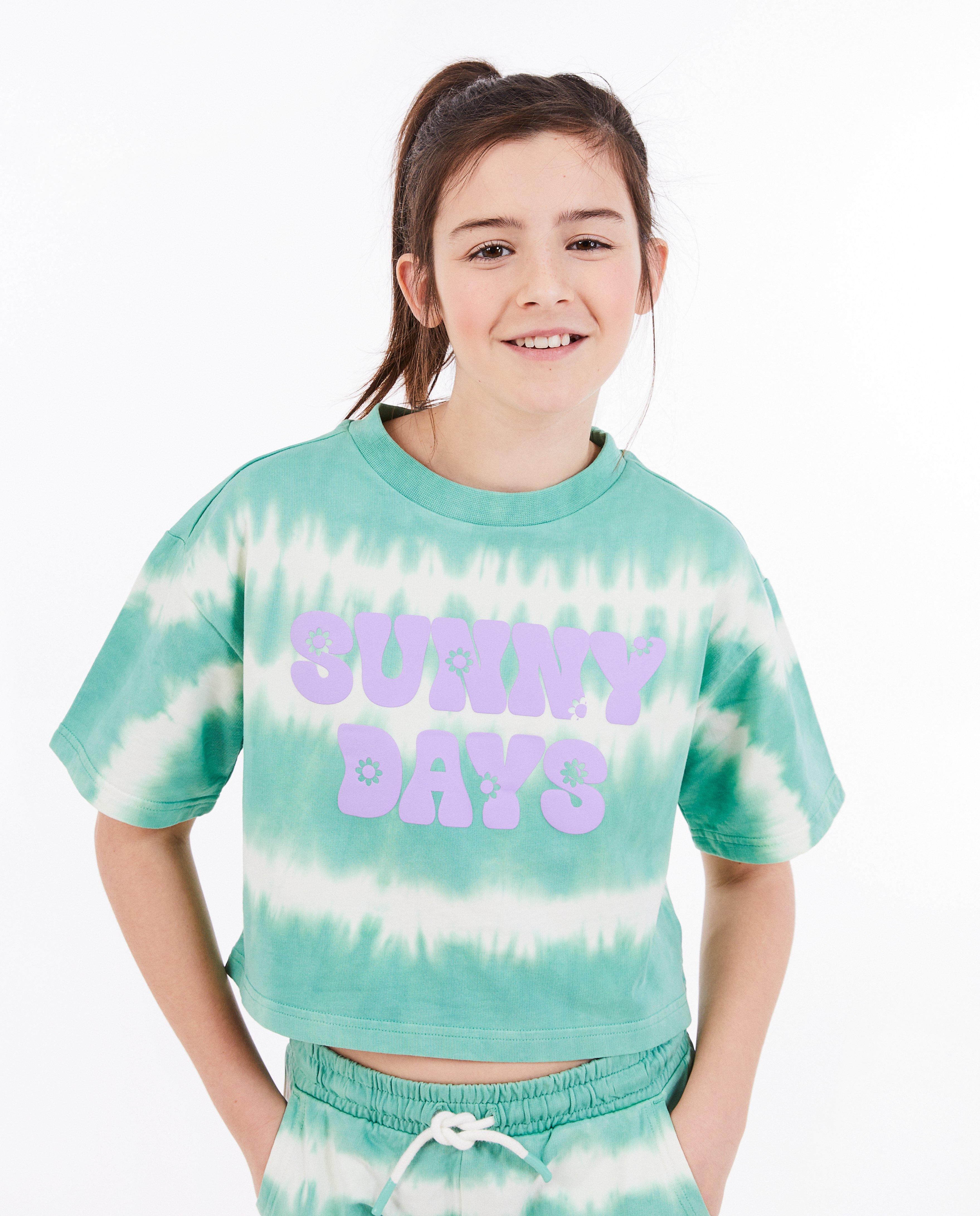 T-shirt met tie dye - null - Fish & Chips